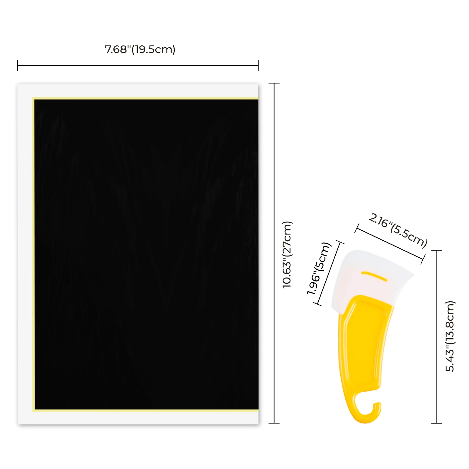 Black & Blue Laser Engraving Marking Paper (4pcs) - Image 3
