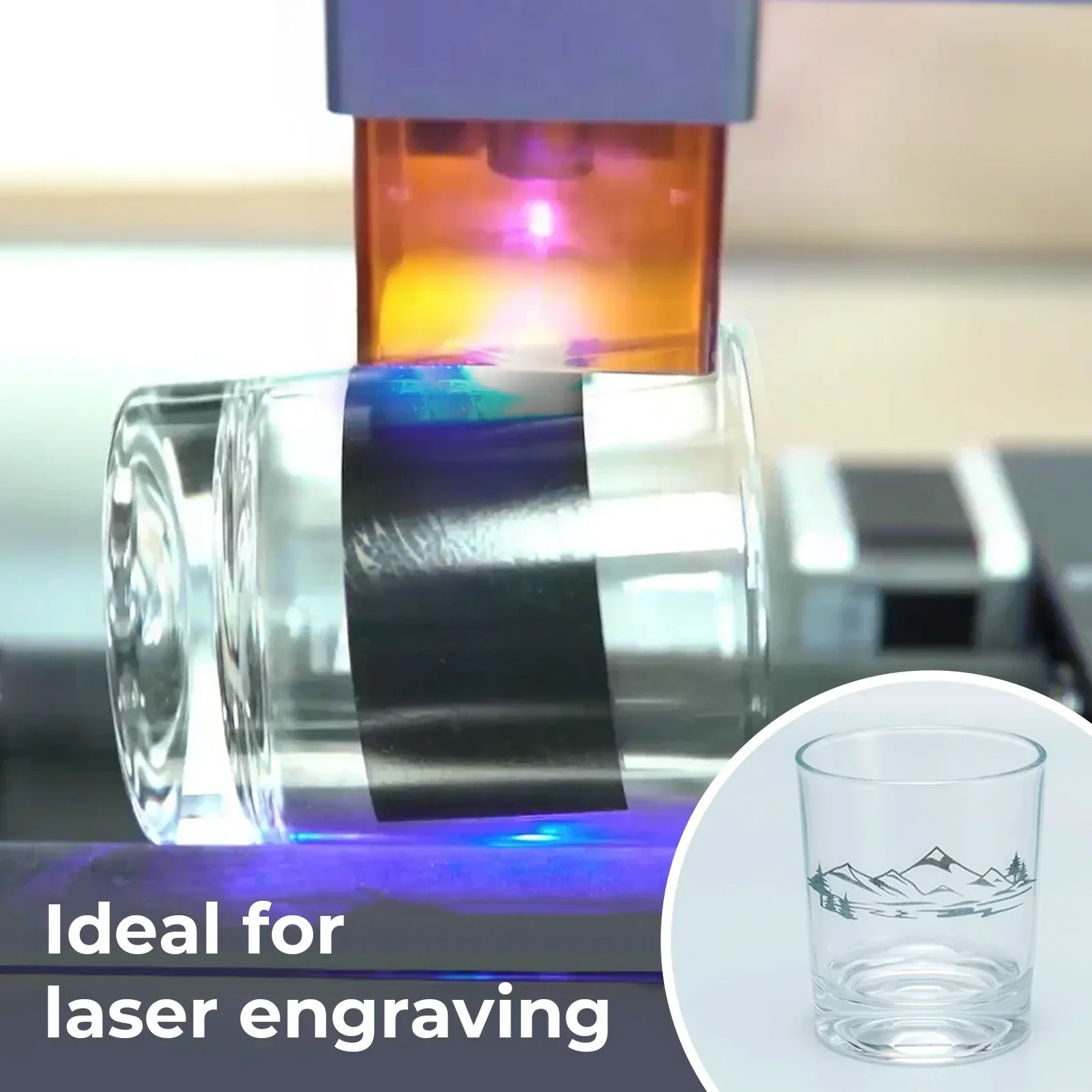 Black & Blue Laser Engraving Marking Paper (4pcs) - Image 4