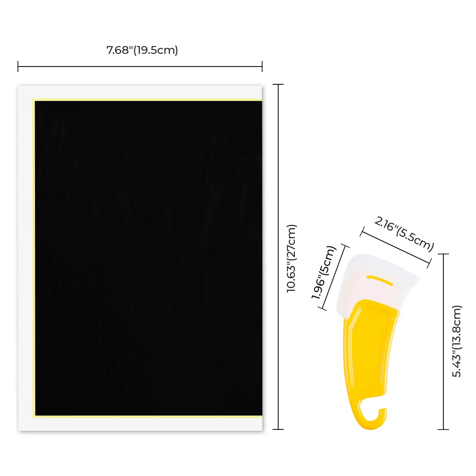 Black Laser Engraving Marking Paper (4pcs) - Image 3