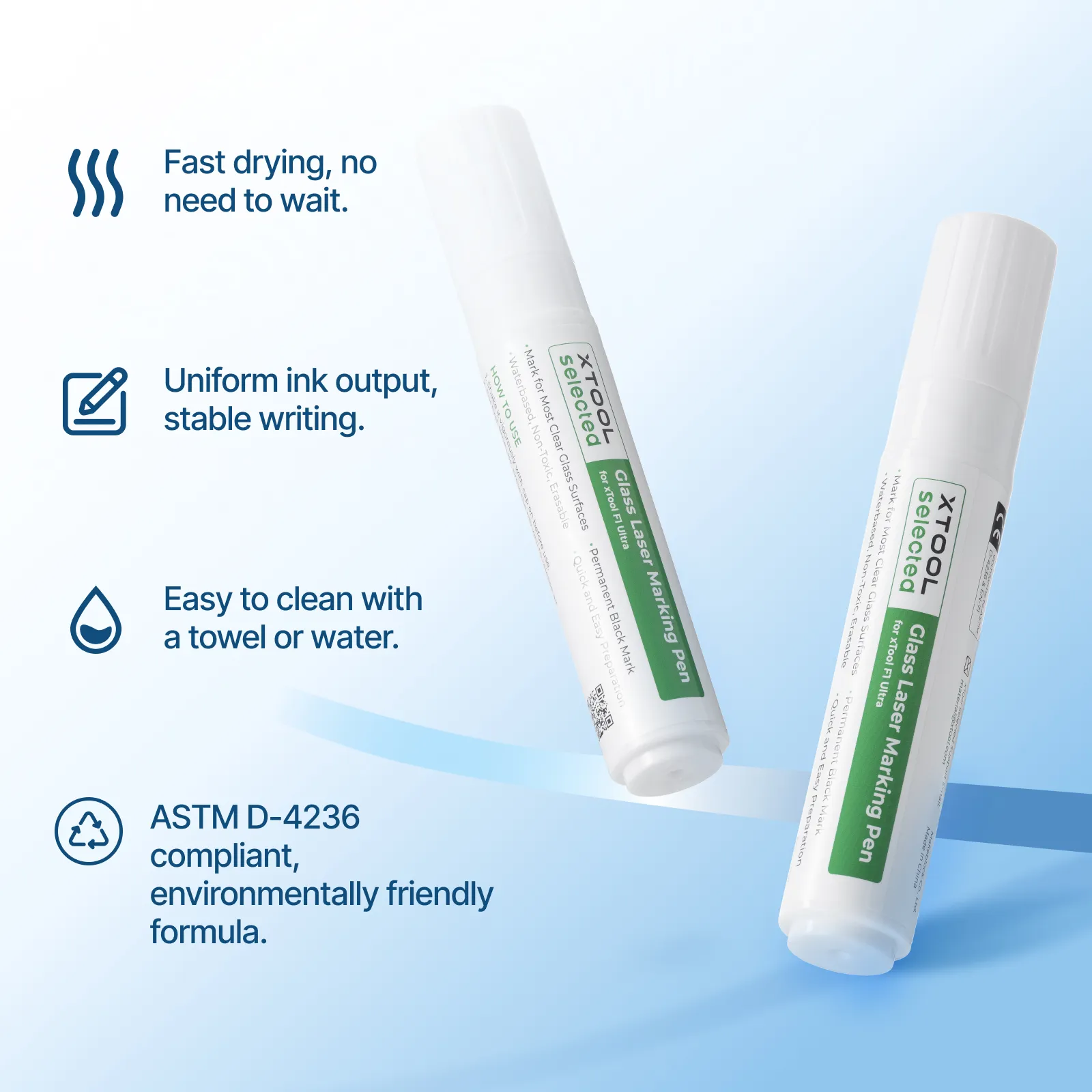 Black Laser Marking Pen for Glass (2pcs) - Image 4