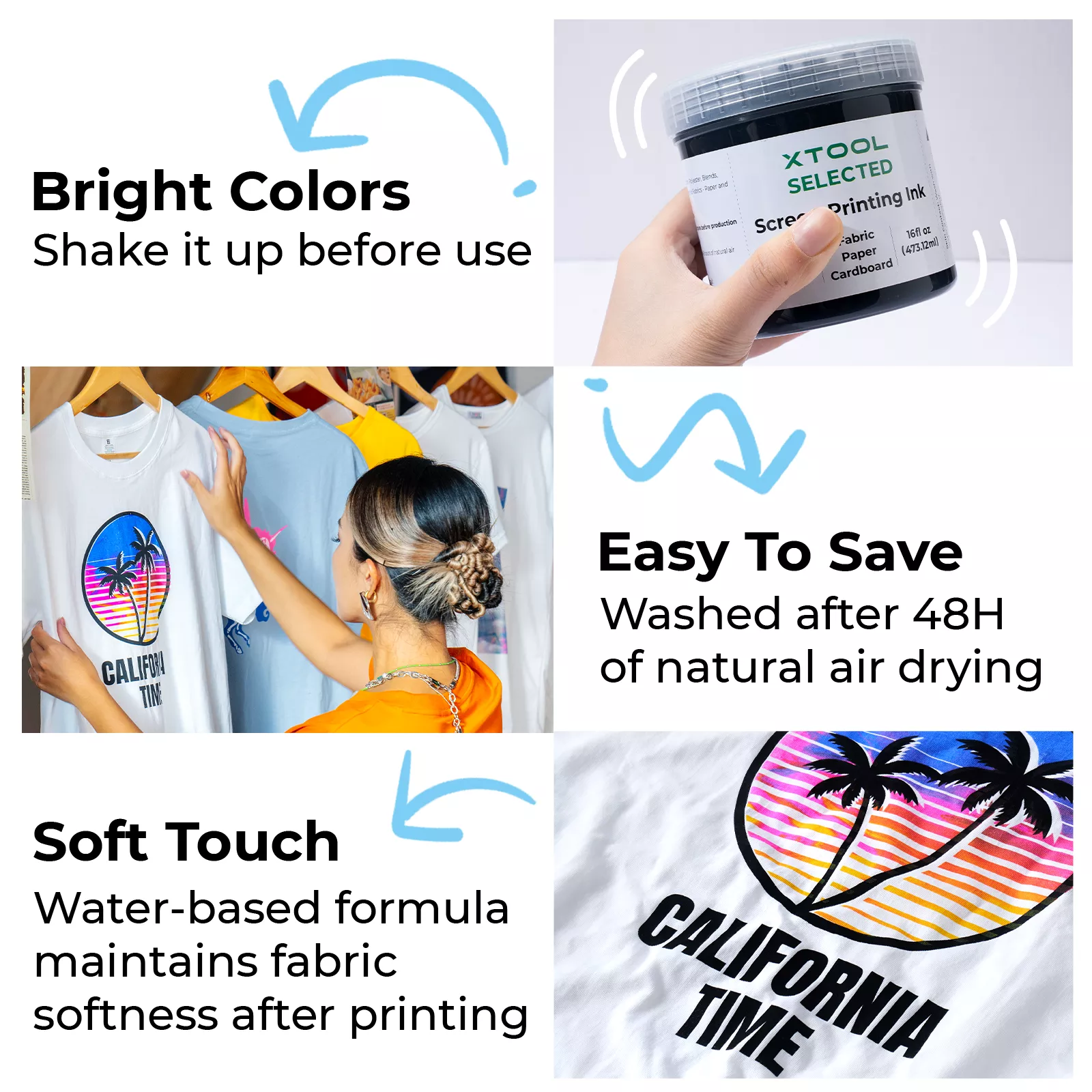 Black Screen Printing Ink (16oz) - Image 3