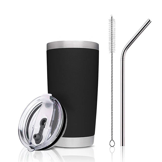 Black Stainless Steel Tumbler kit (20oz) - Image 3