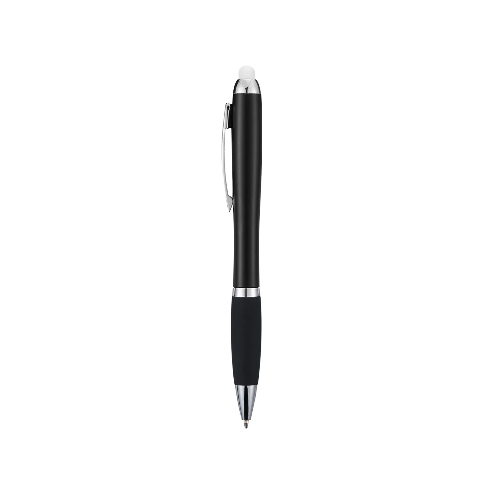 Black Stylus Ballpoint Pens with Multicolored LED Lights (10pcs)