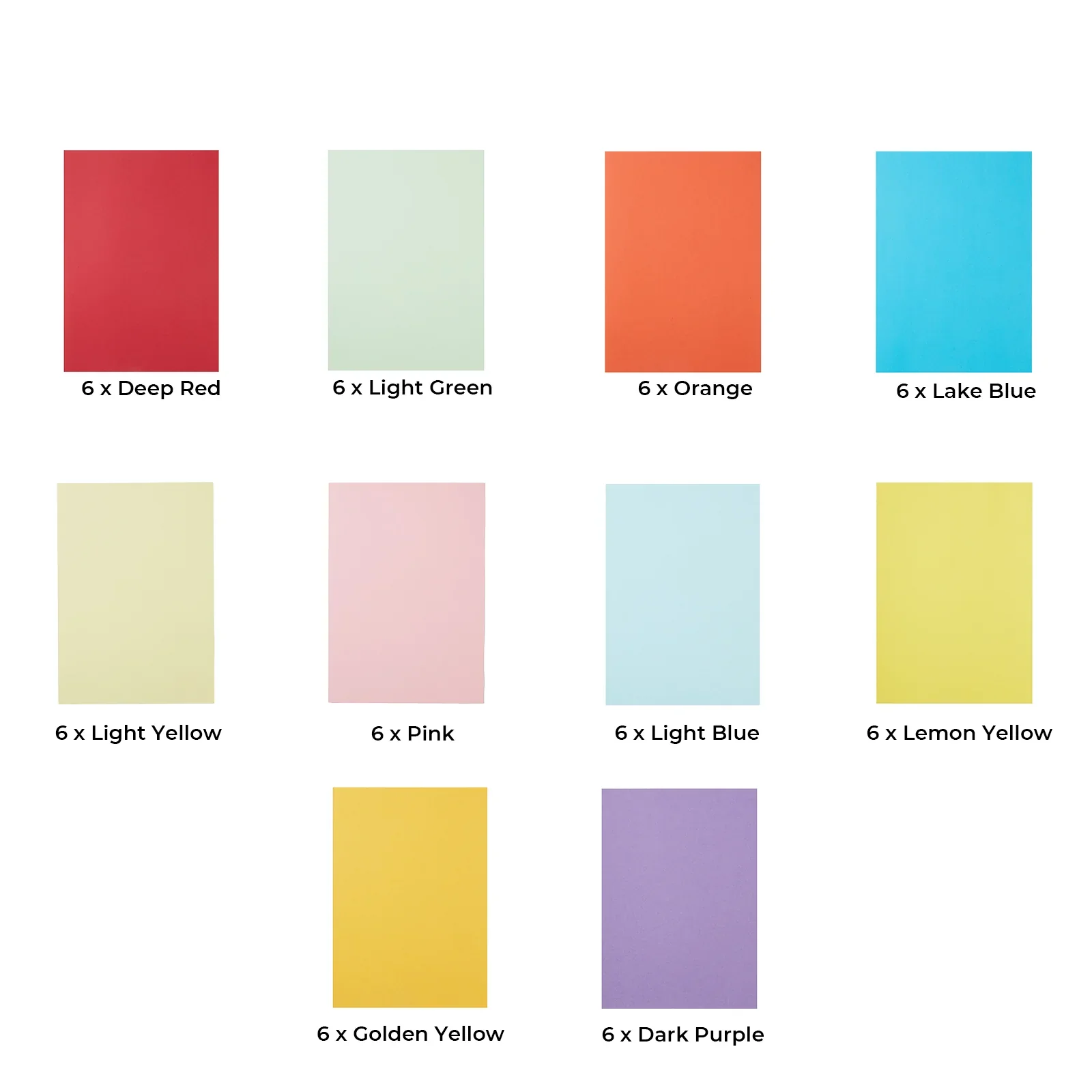 Colored Cardstock (60pcs) - Image 4