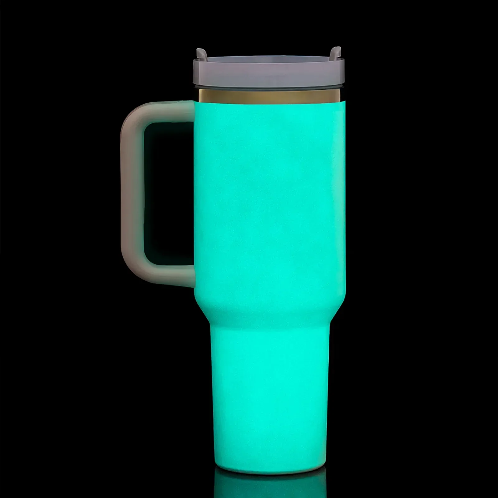40oz Glow in the Dark Stainless Steel Tumbler with Handle - Image 29
