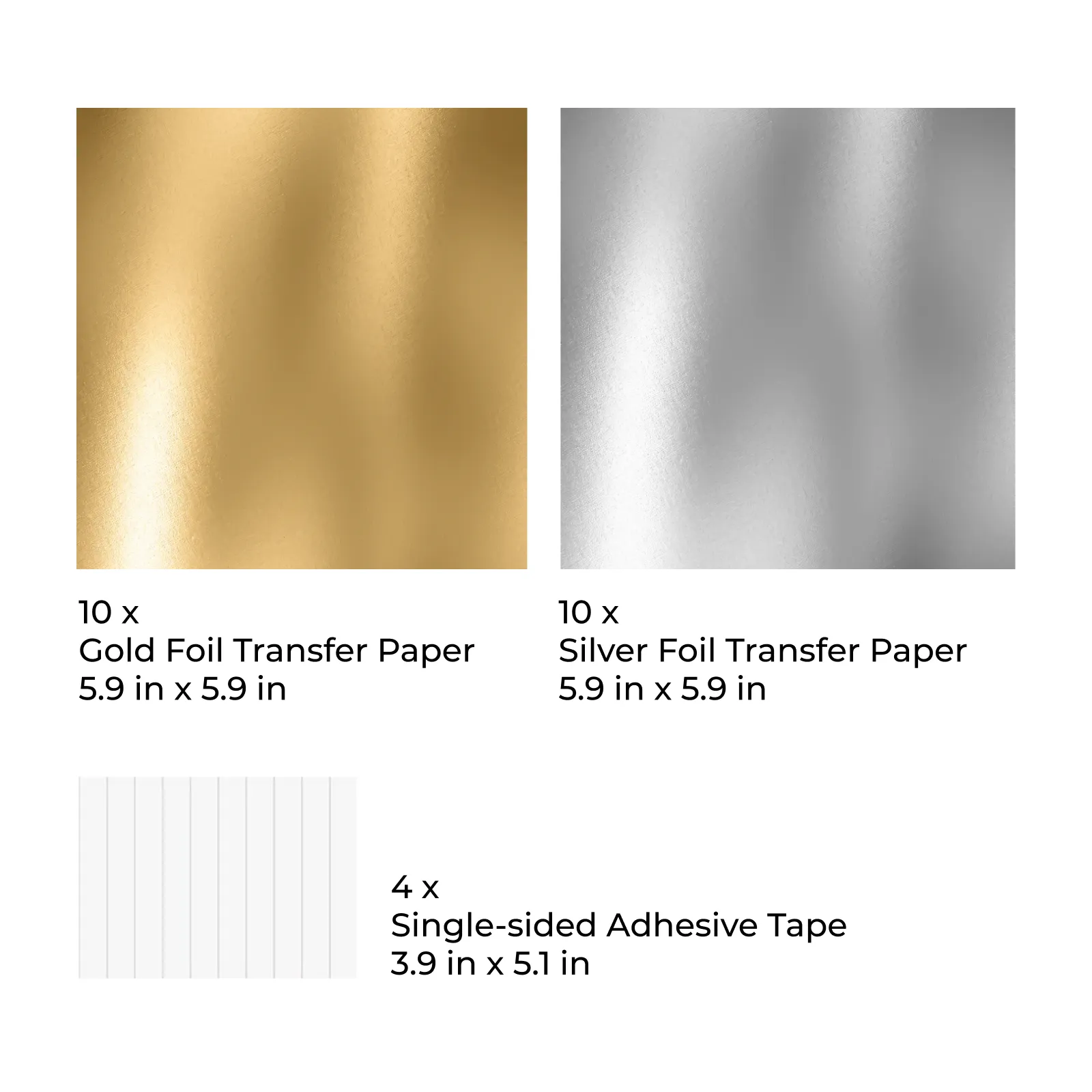 Gold and Silver Foil Transfer Paper for xTool M1 Ultra Hot Foil Pen (20pcs) - Image 5