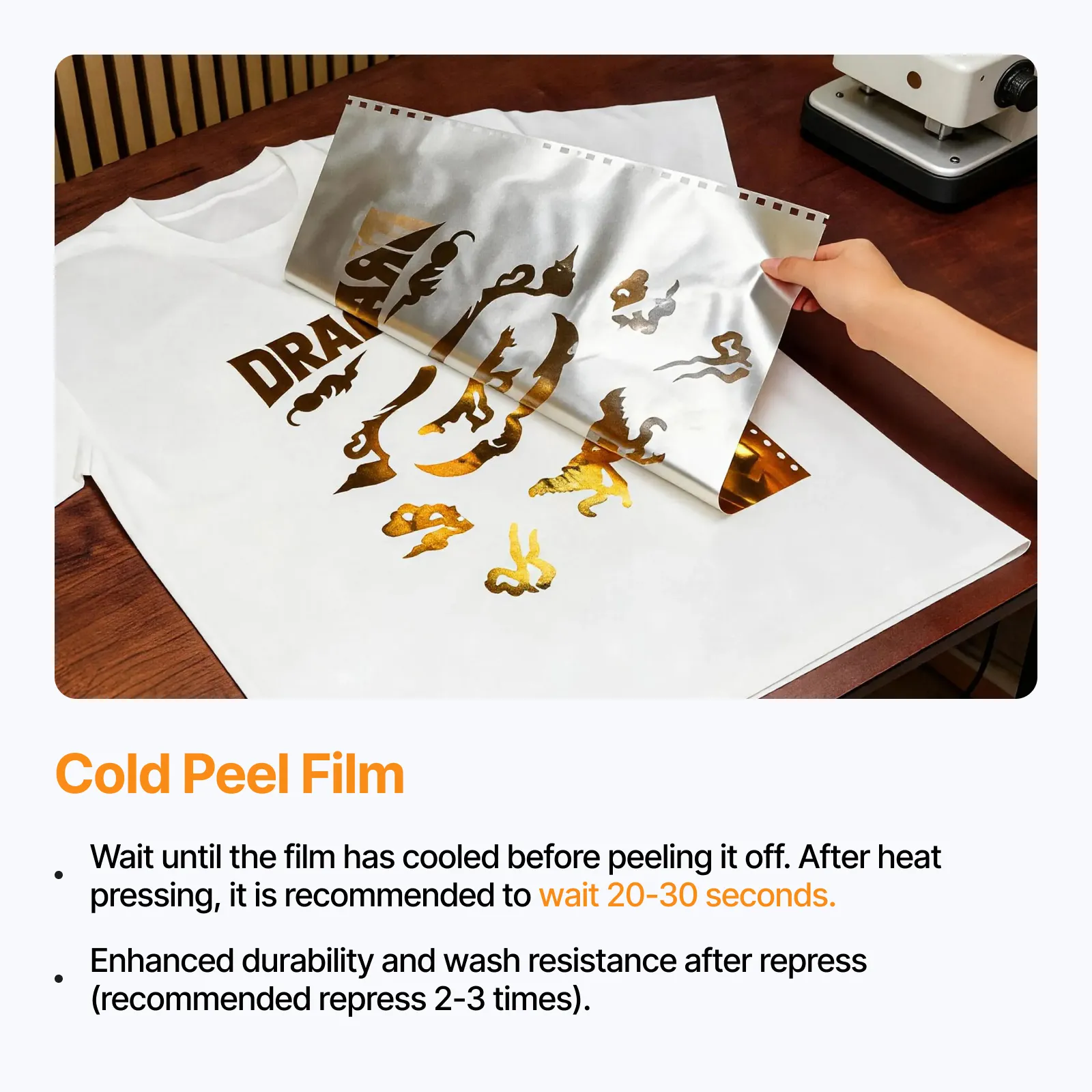 Gold Foil Apparel Printer Film Roll (30m) - Image 4