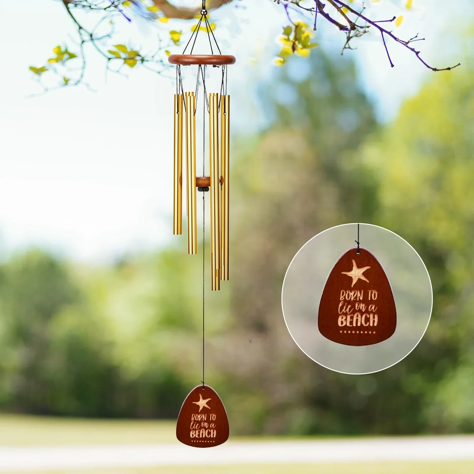Gold Wind Chime (1pcs) - Image 2