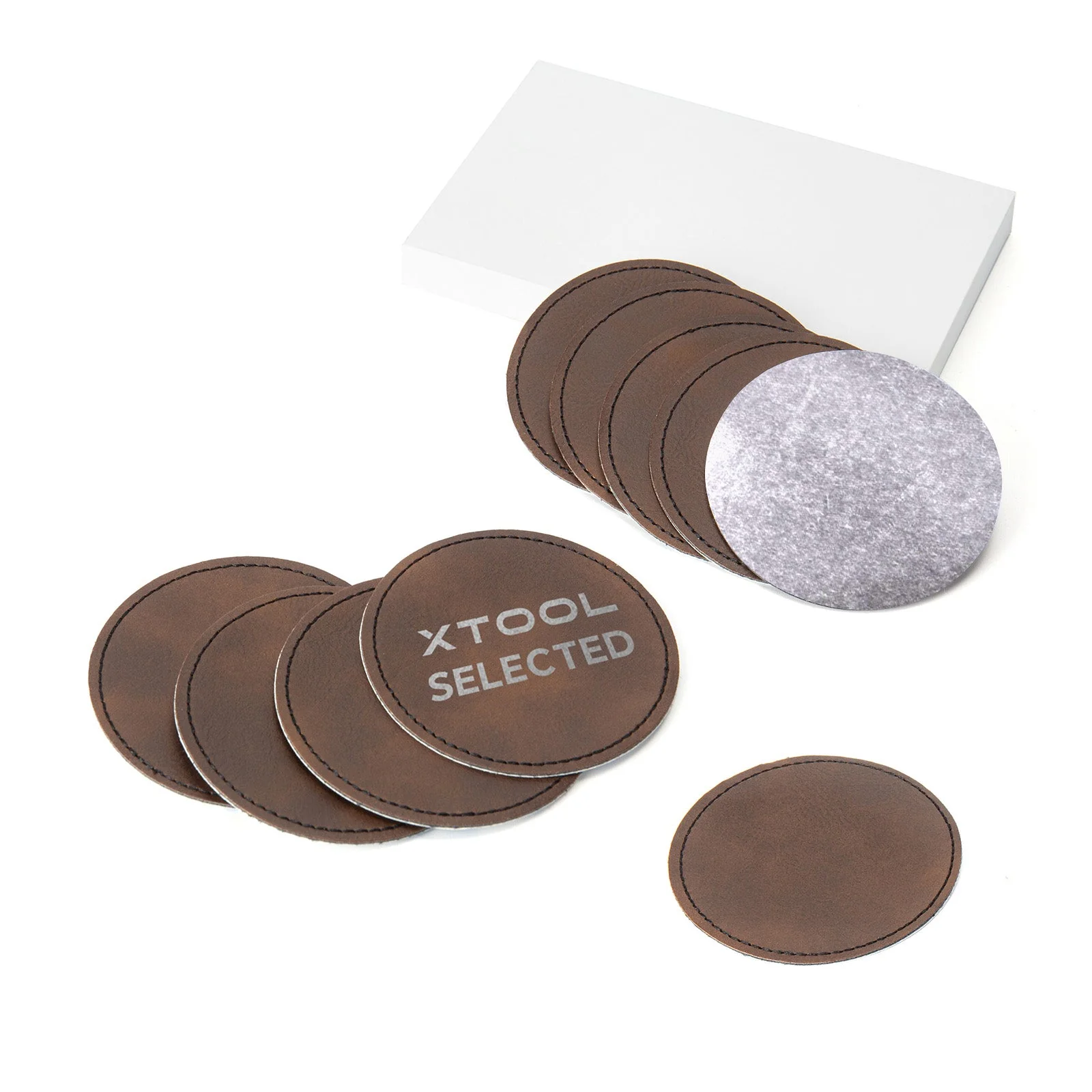 Round Laserable PU Iron-on Patch (10pcs) - Image 13