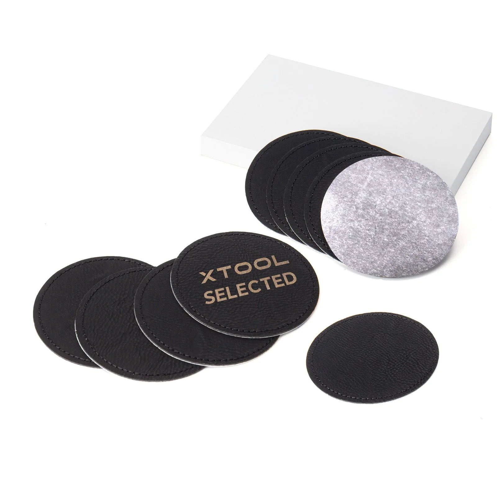 Round Laserable PU Iron-on Patch (10pcs) - Image 6