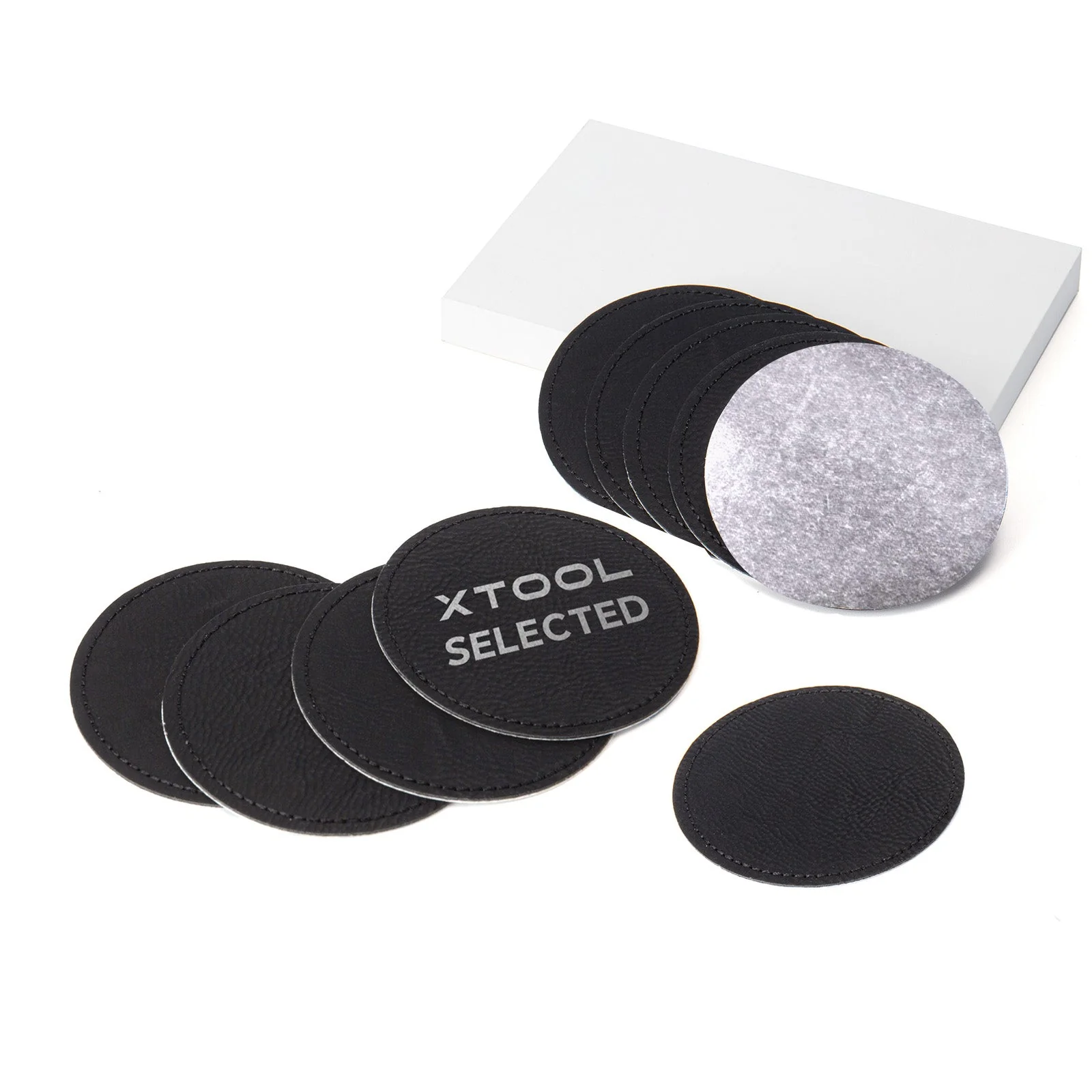 Round Laserable PU Iron-on Patch (10pcs) - Image 8