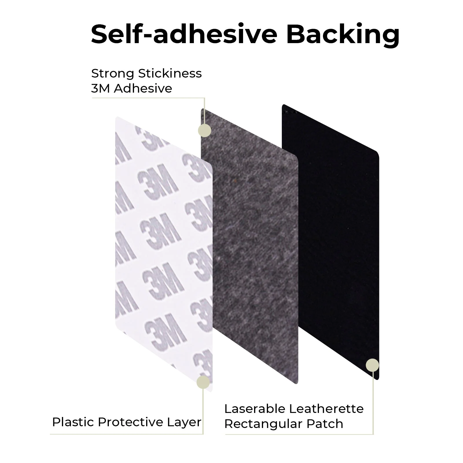 Laserable Leatherette Rectangular Patch (10pcs) - Image 17