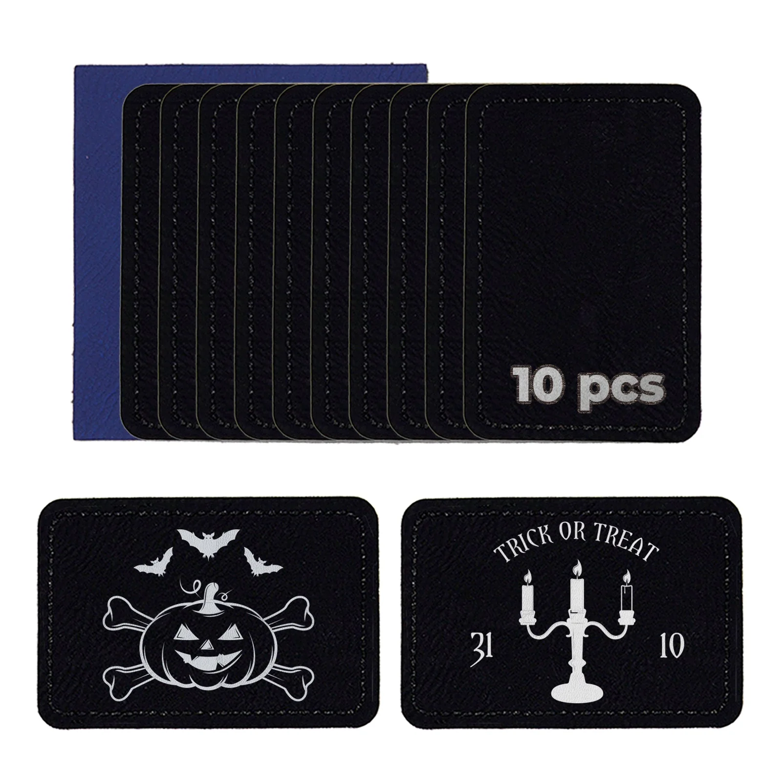 Laserable Leatherette Rectangular Patch (10pcs) - Image 7