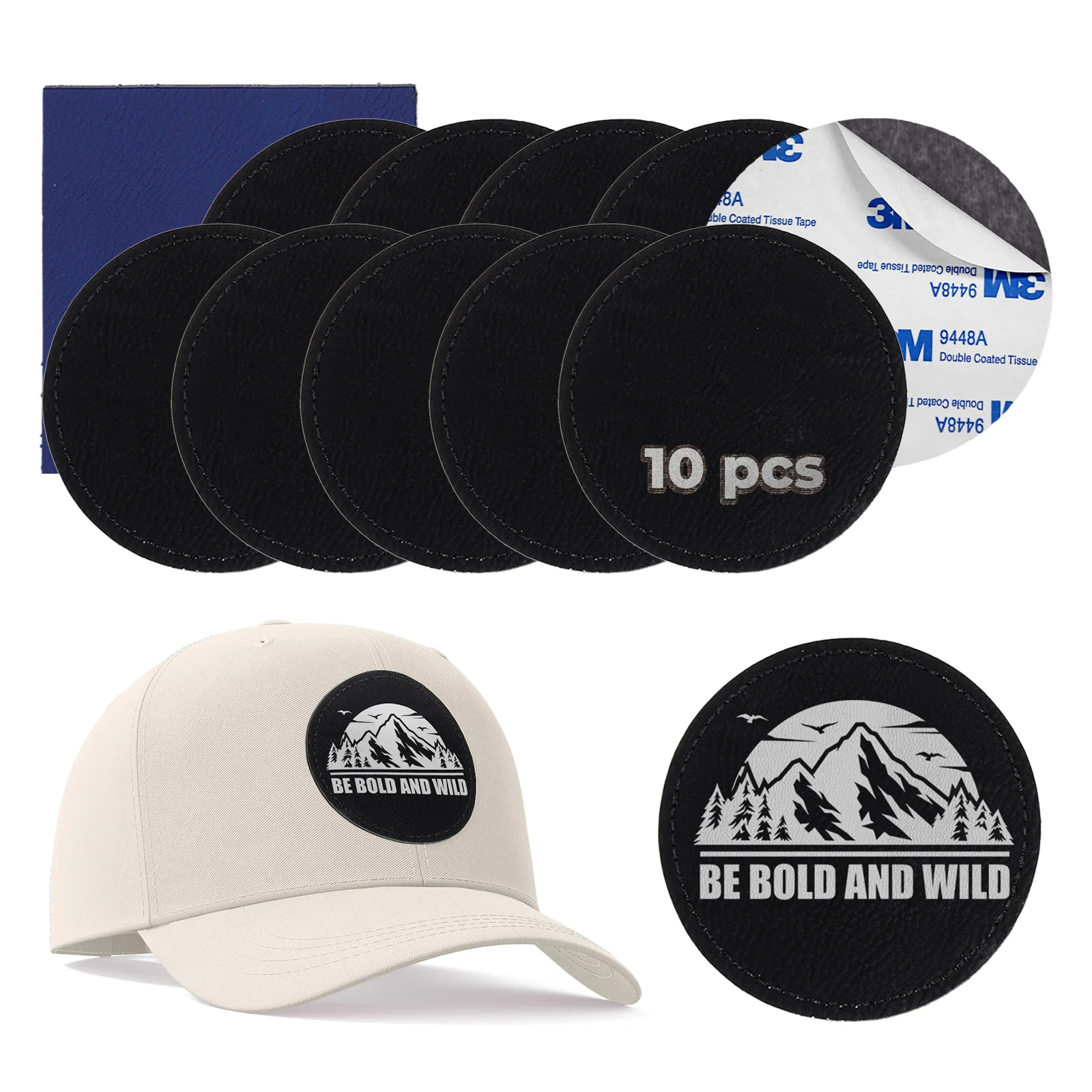 Laserable PU Round Patch (10pcs) - Image 11