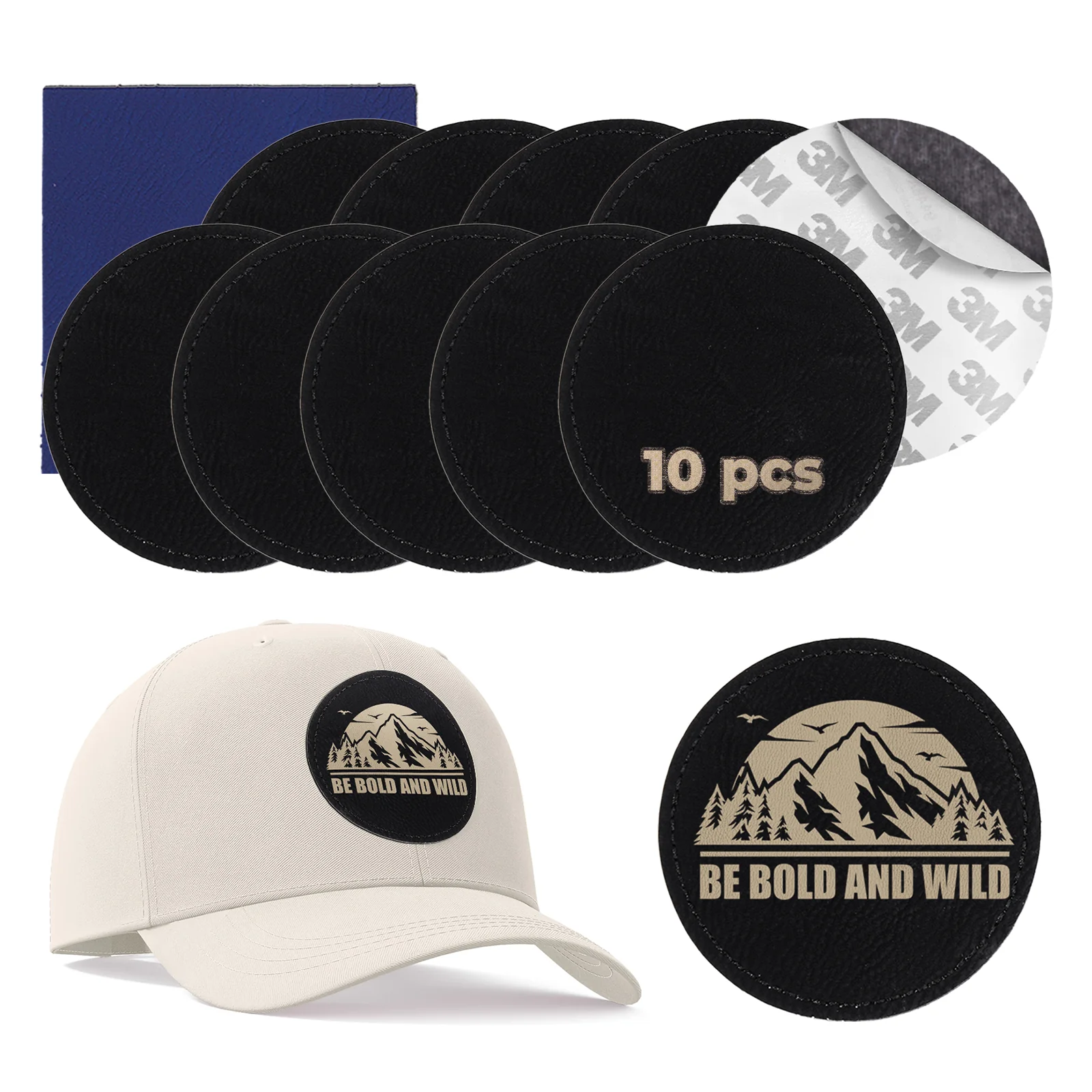 Laserable PU Round Patch (10pcs) - Image 8