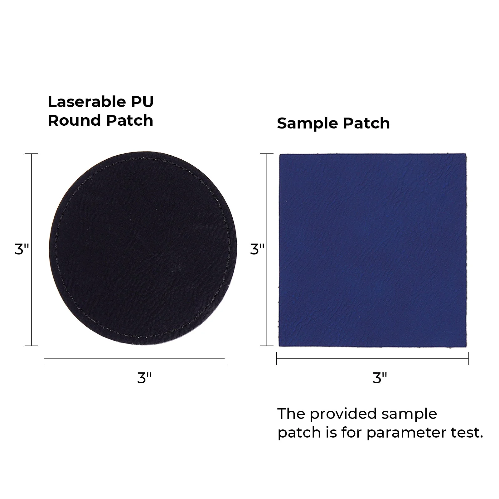 Laserable PU Round Patch (10pcs) - Image 9