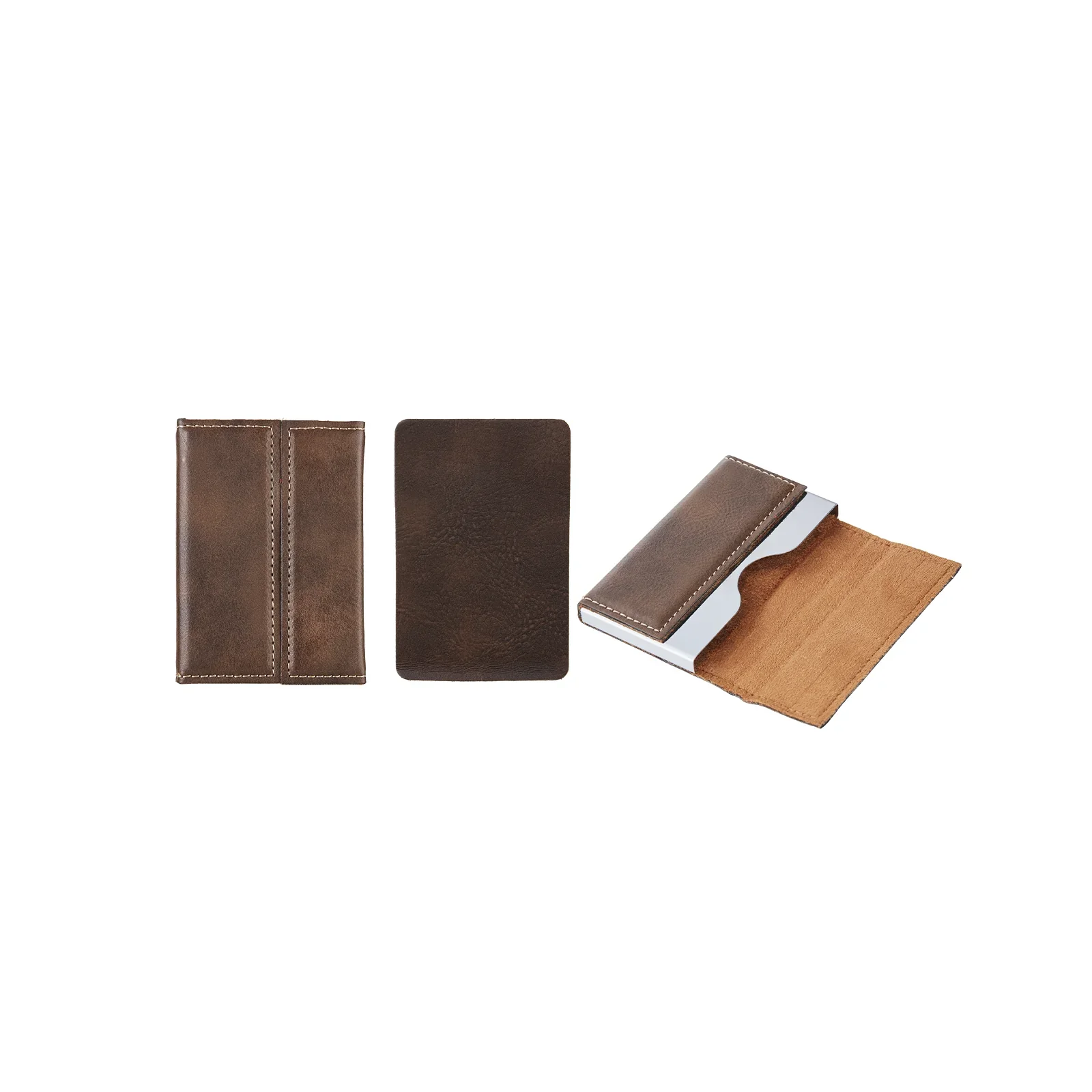 Laserable PU Leather Business Card Holder (1pcs) - Image 4