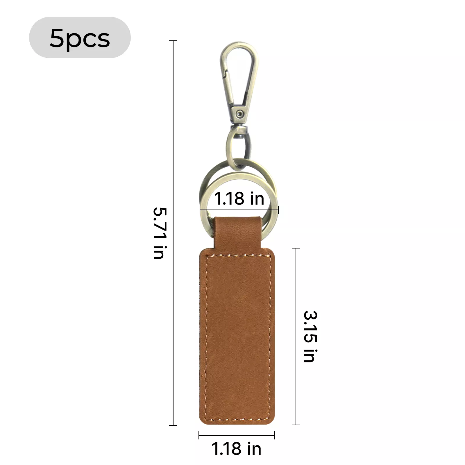 Leather Keychain (5pcs) - Image 4