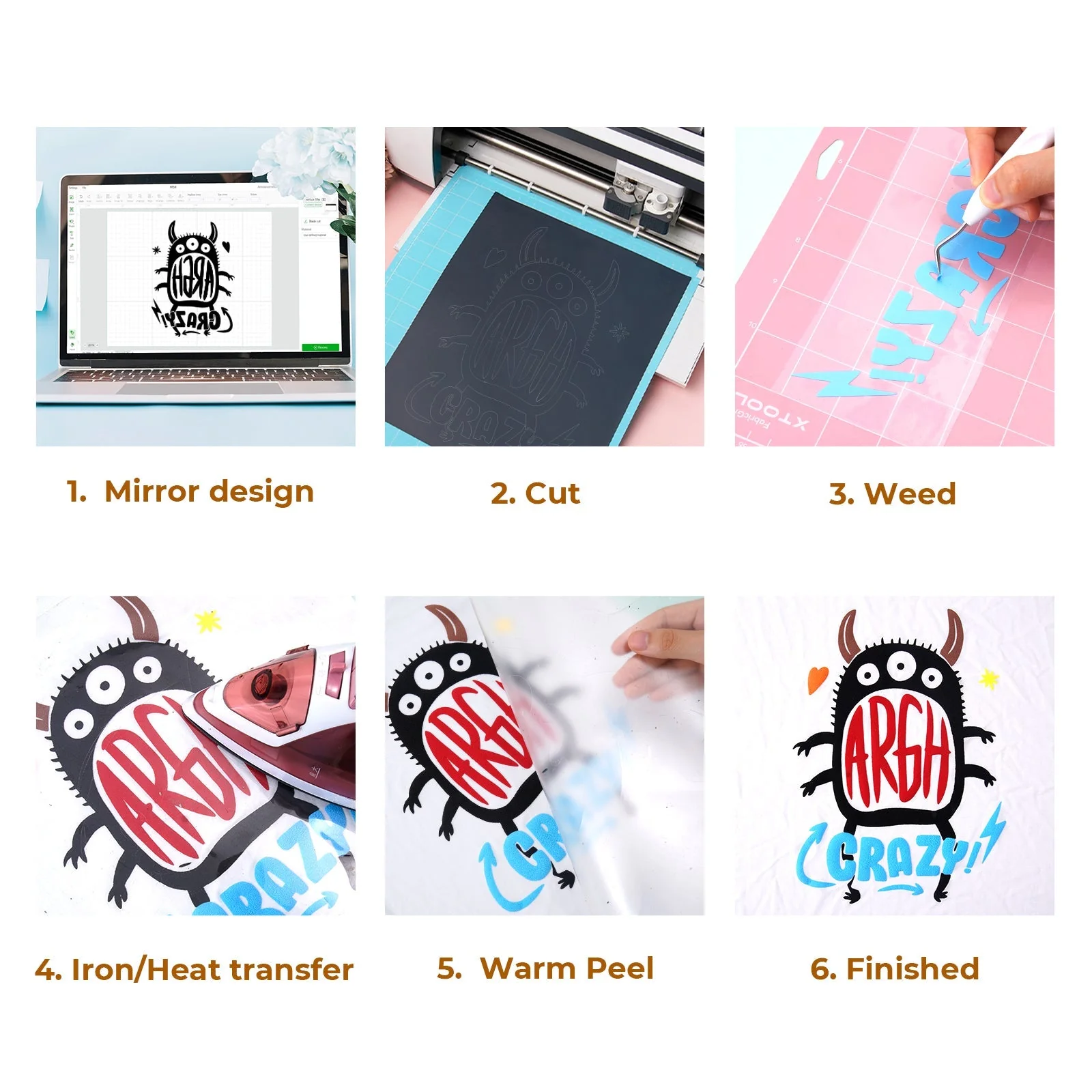 Mix Colors Puff Vinyl Heat Transfer 3D (14 pcs) - Image 7