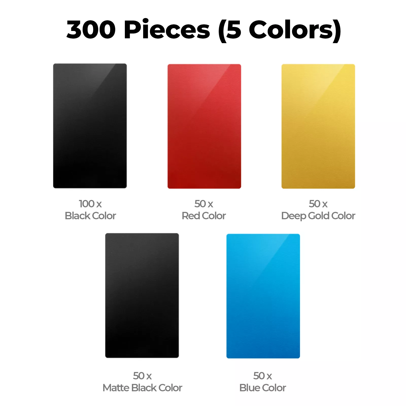 Multicolor Aluminum Business Cards (300pcs) - Image 3