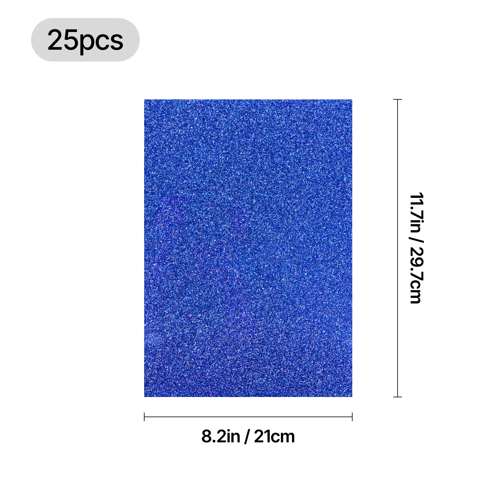 Multicolored Glitter Cardstock (25pcs) - Image 3