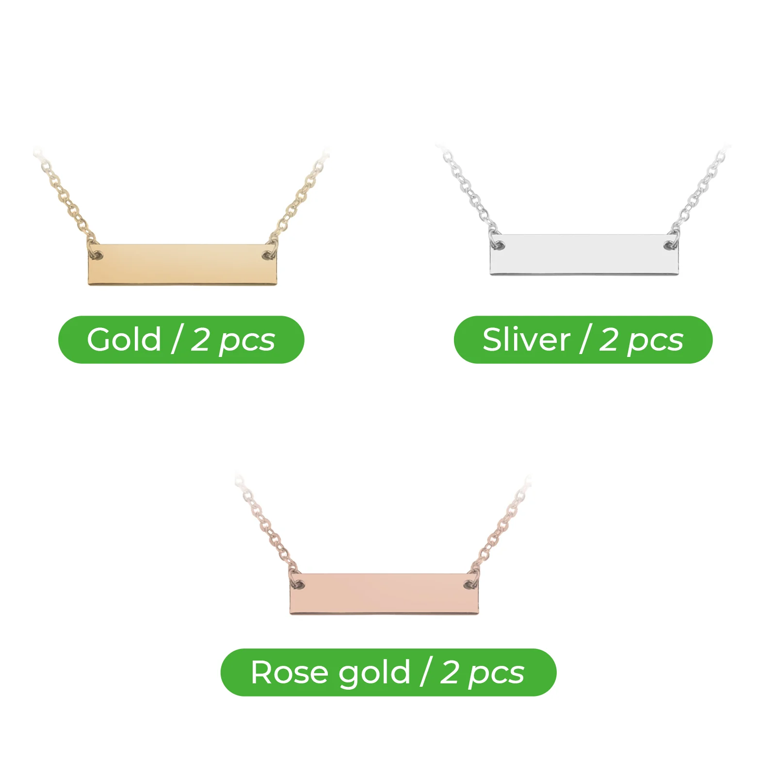 Bar Necklace (6pcs) - Image 3
