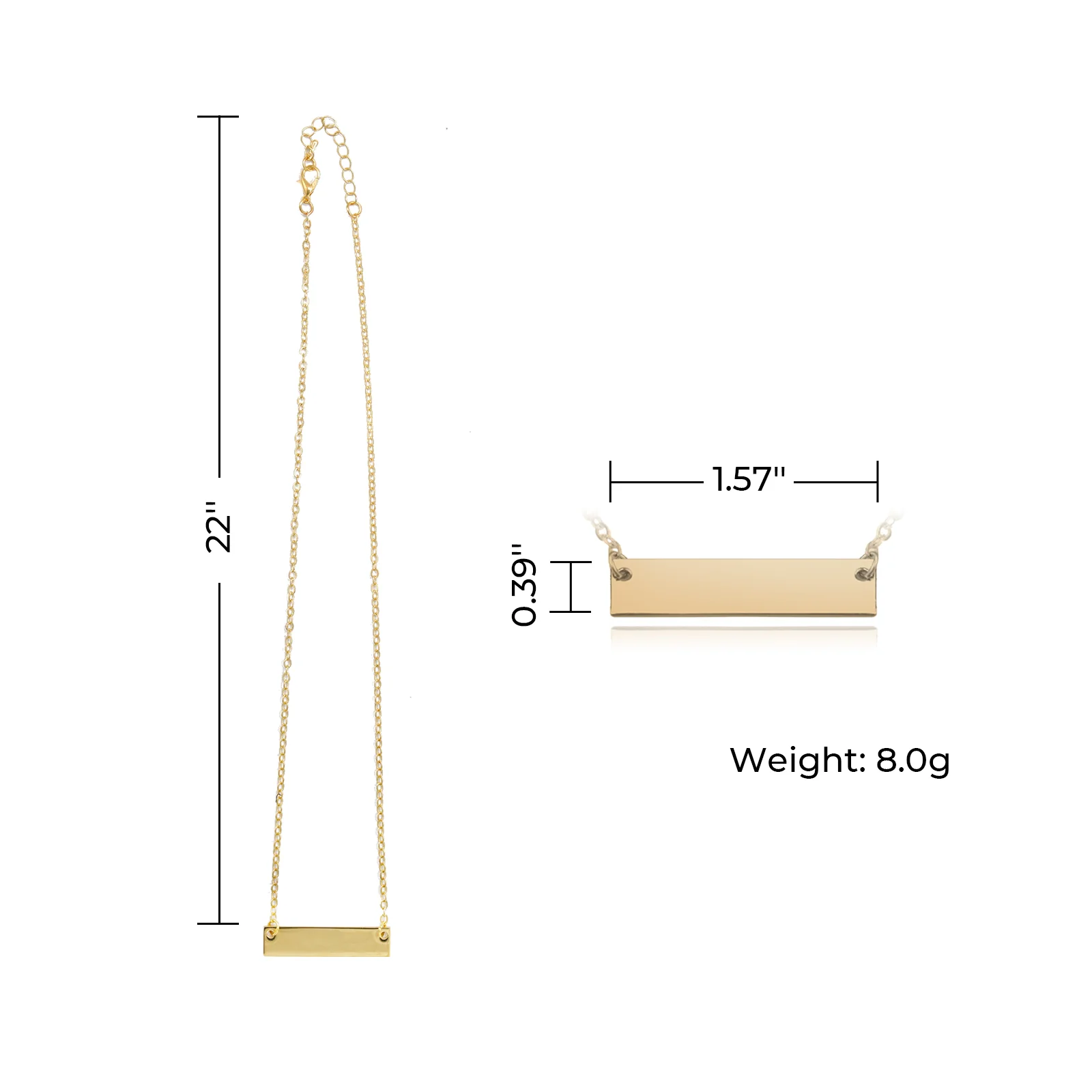 Bar Necklace (6pcs) - Image 4