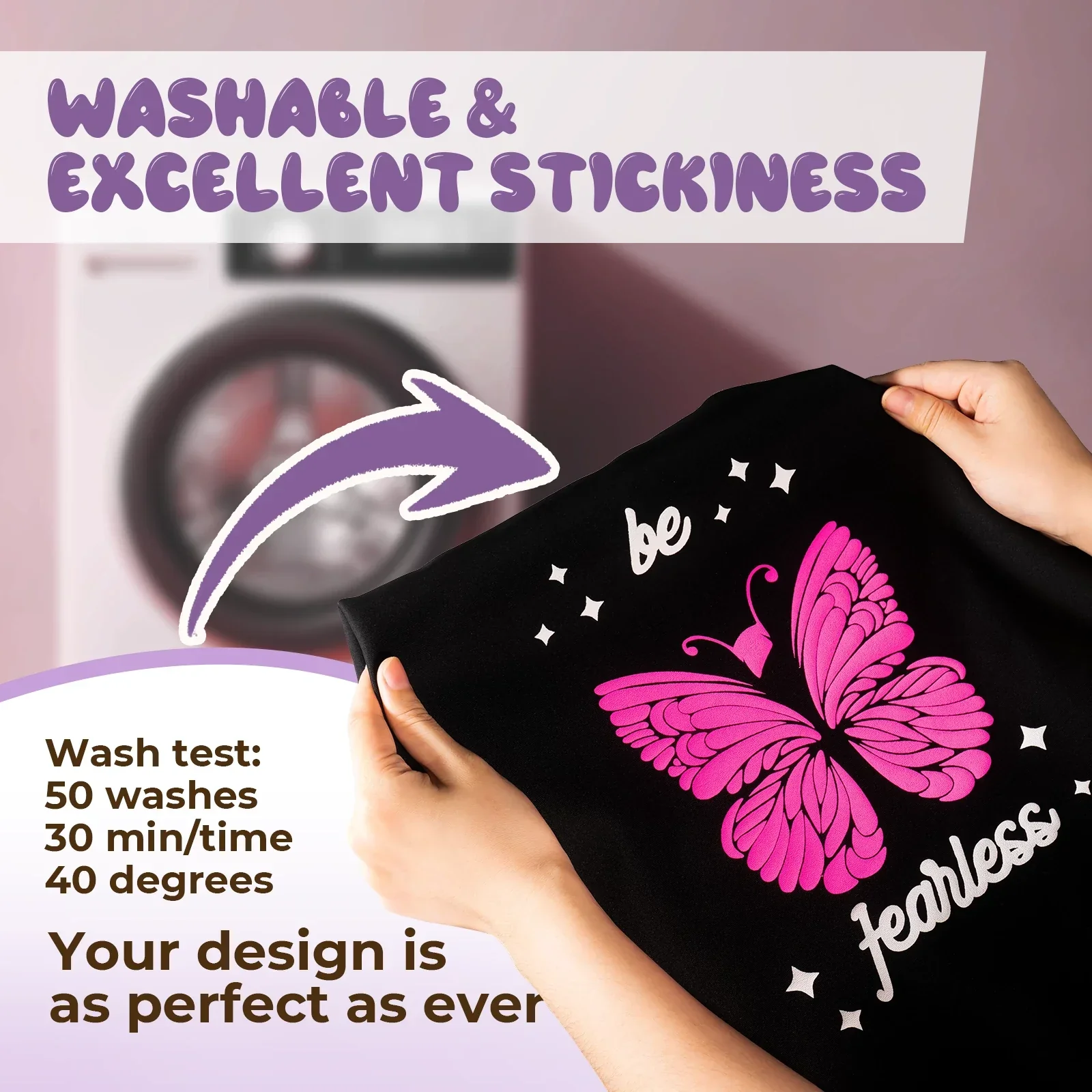 Neon Pink 3D Puff Heat Transfer Vinyl Roll - Image 5