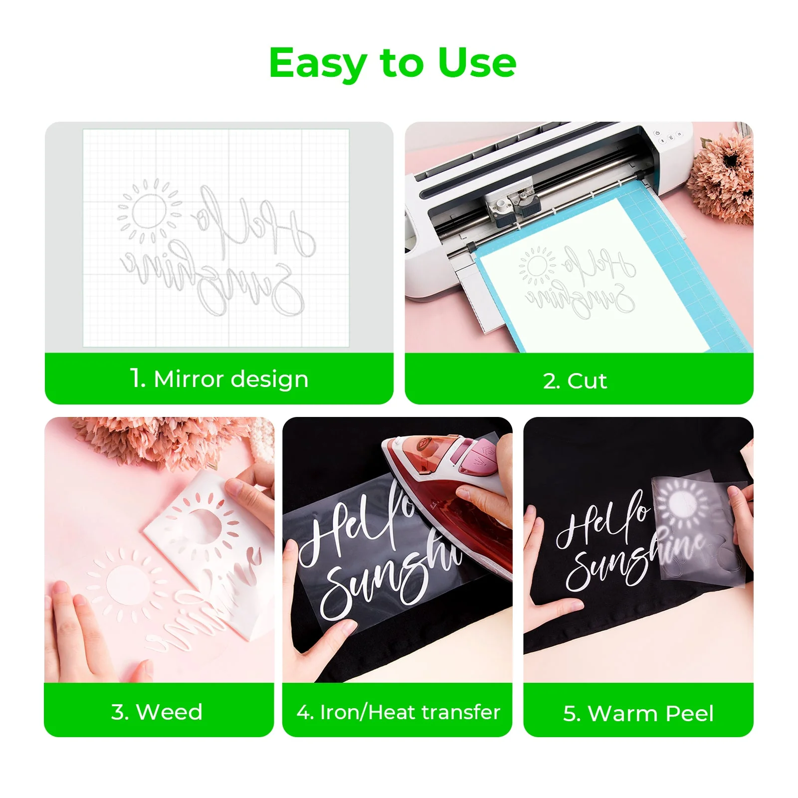 PU Heat Transfer Vinyl (30pcs) - Image 5