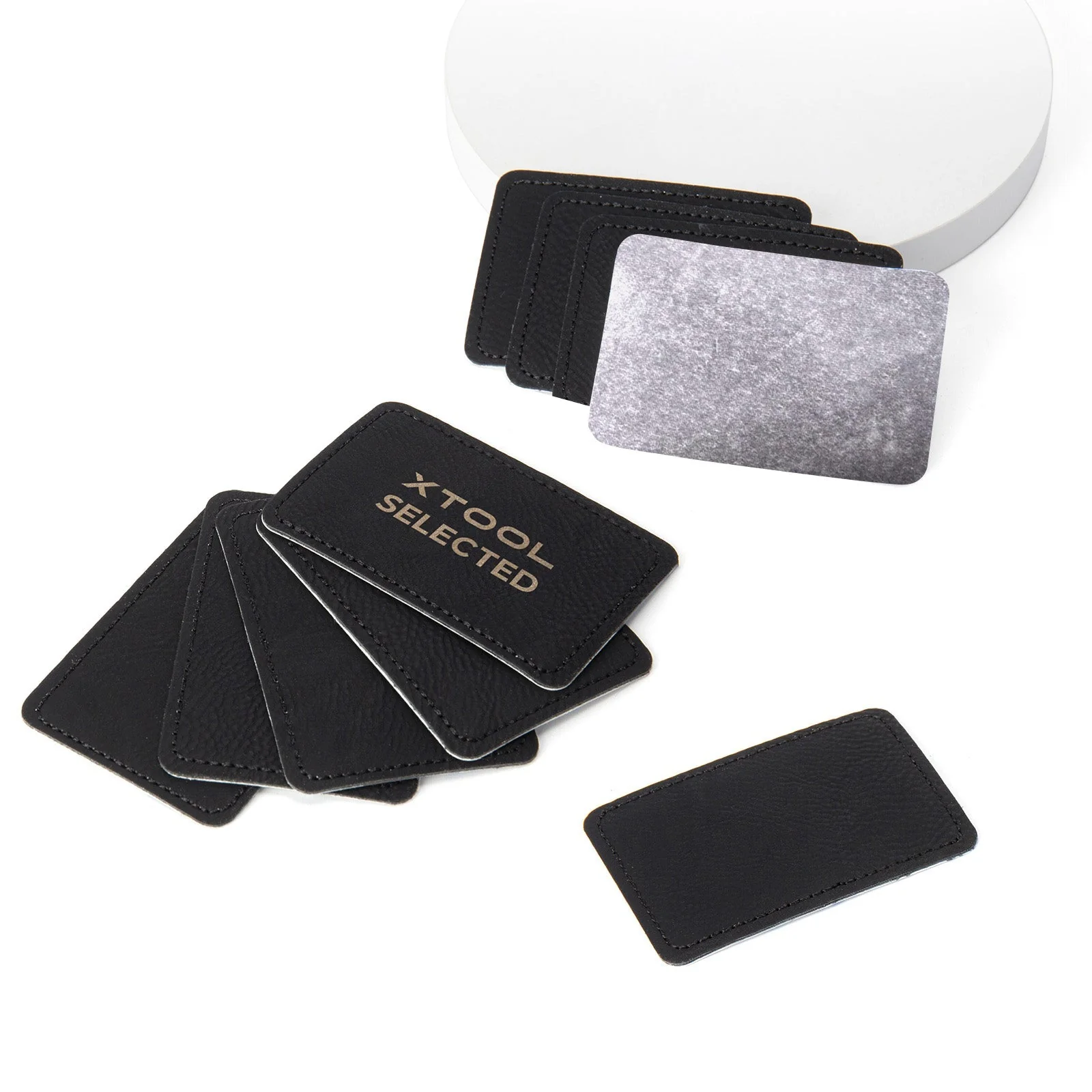 Rectangular Laserable PU Iron-on Patch (10pcs) - Image 6