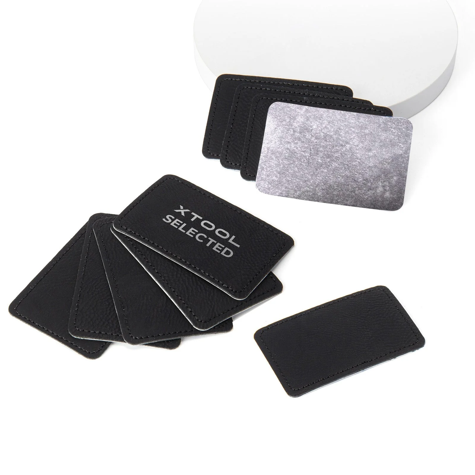 Rectangular Laserable PU Iron-on Patch (10pcs) - Image 8