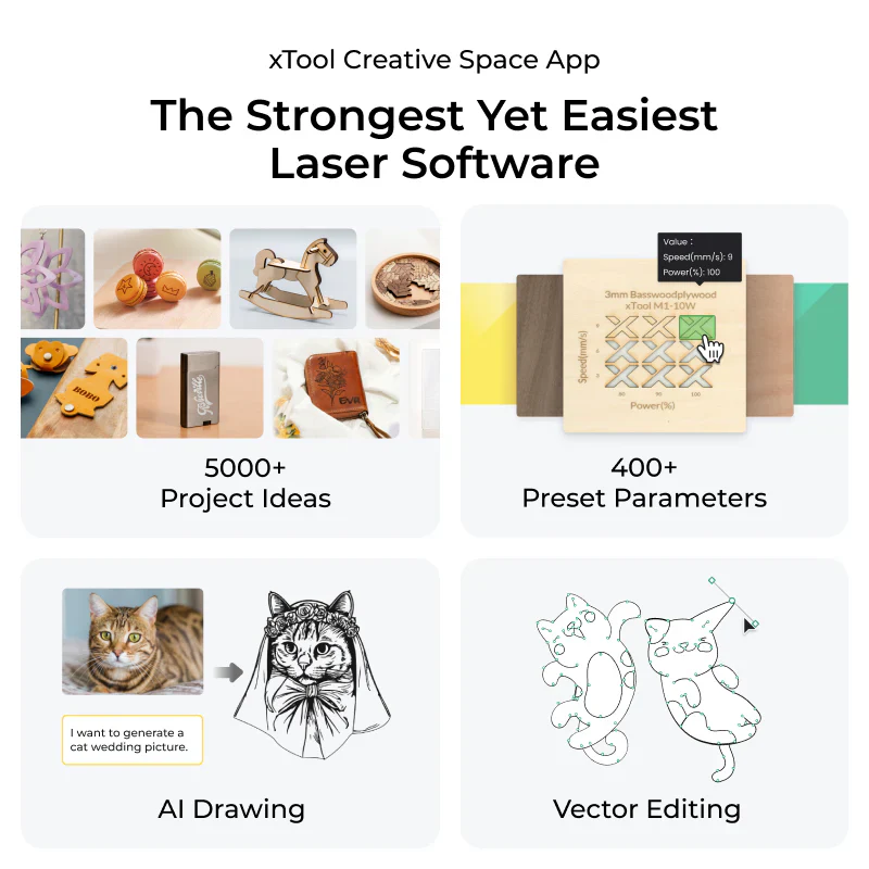 xTool S1 Enclosed Diode Laser Cutter - Image 8