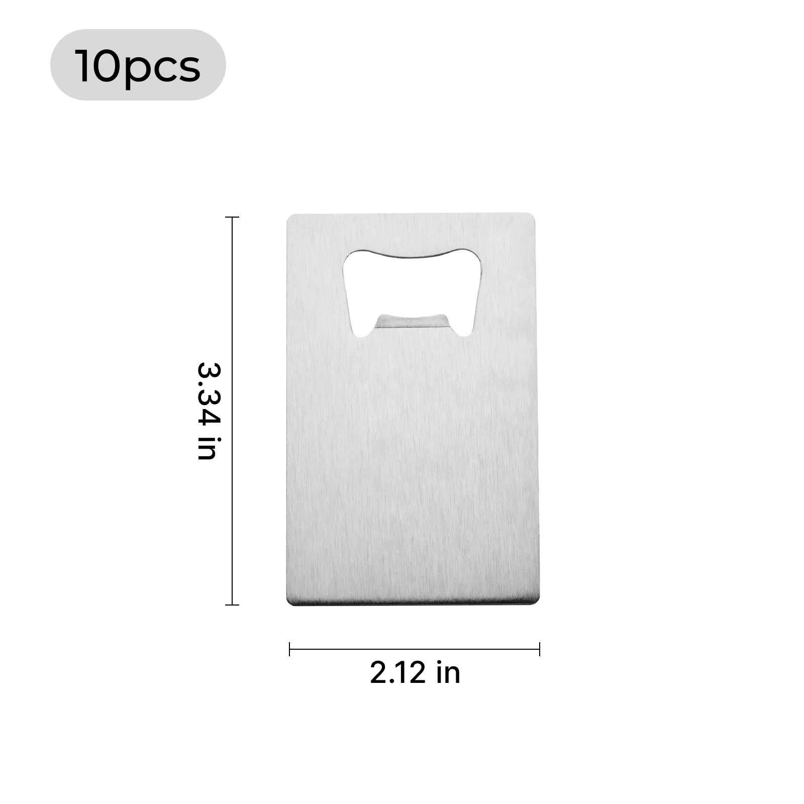 Silver Credit Card Bottle Opener (10pcs) - Image 3