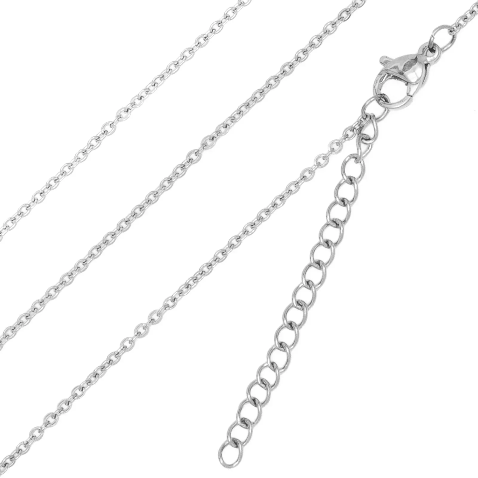 Silver Stainless Steel Chains (10pcs)