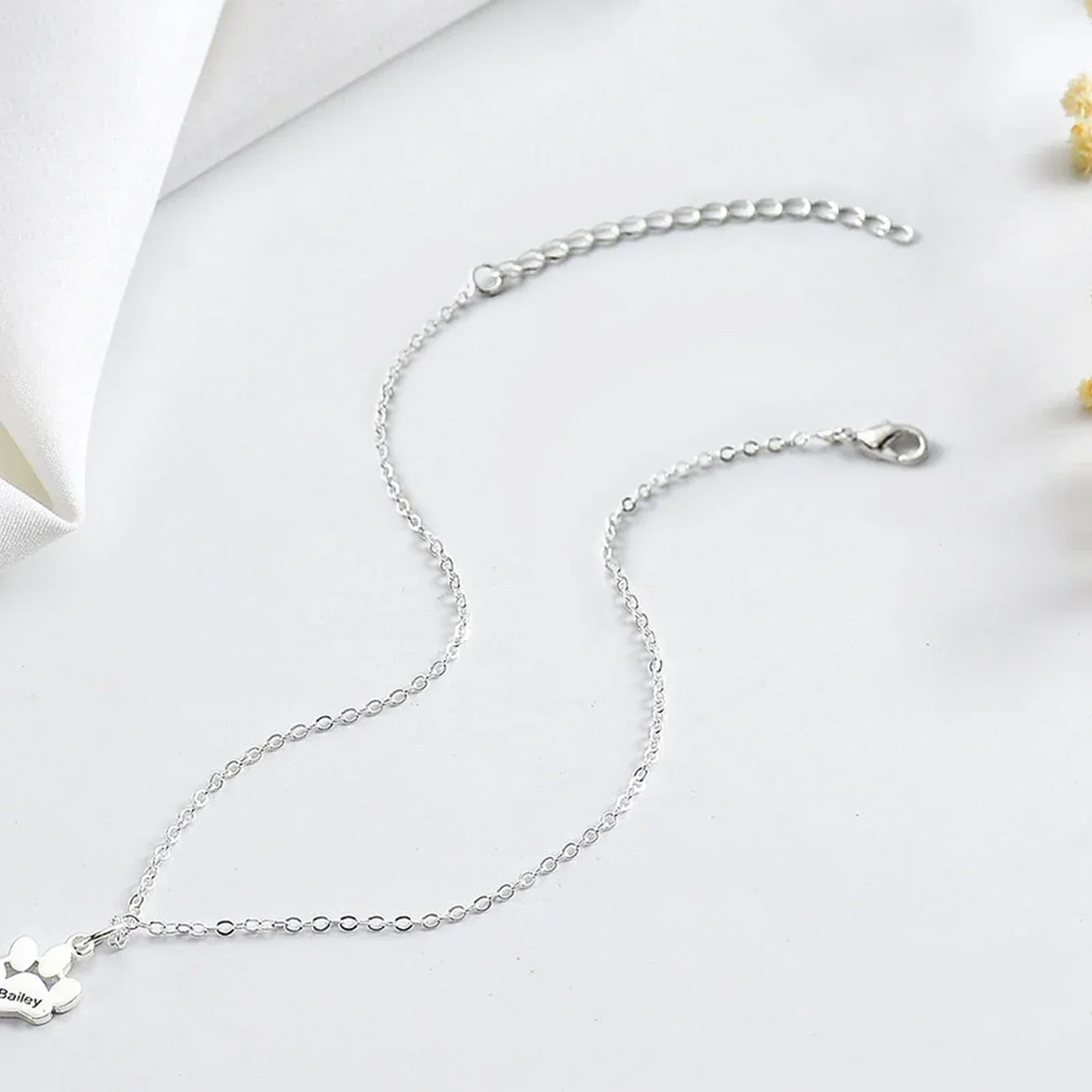 Silver Stainless Steel Chains (10pcs) - Image 2
