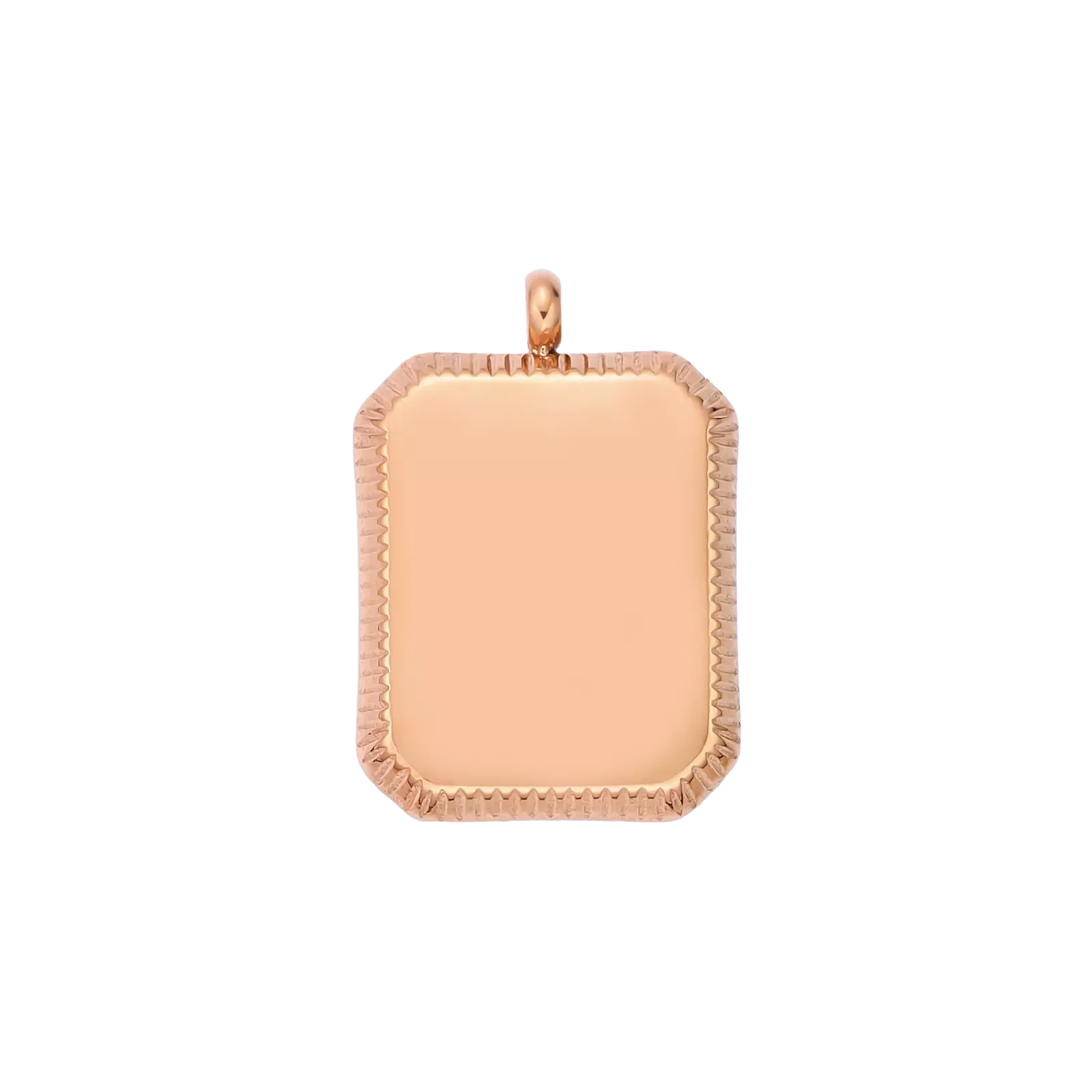 Stainless Steel Embossed Square Pendant (10pcs) - Image 5