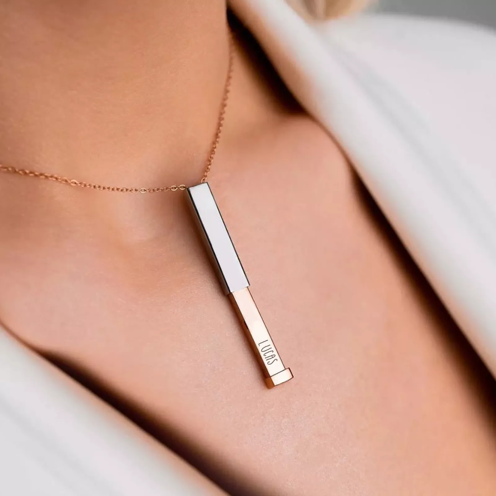 Hidden Message Stainless Steel Necklace (3pcs) - Image 7