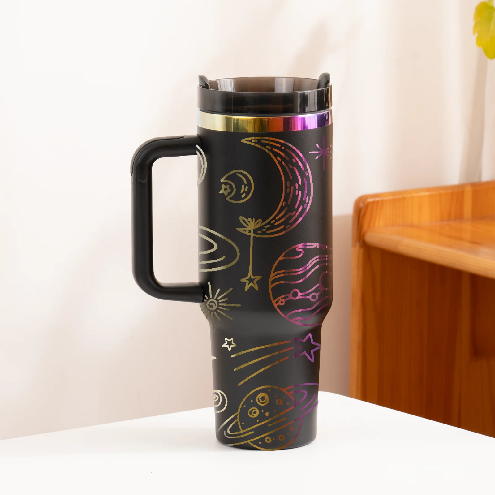 Stainless Steel Tumbler with Handle (40oz) - Image 17