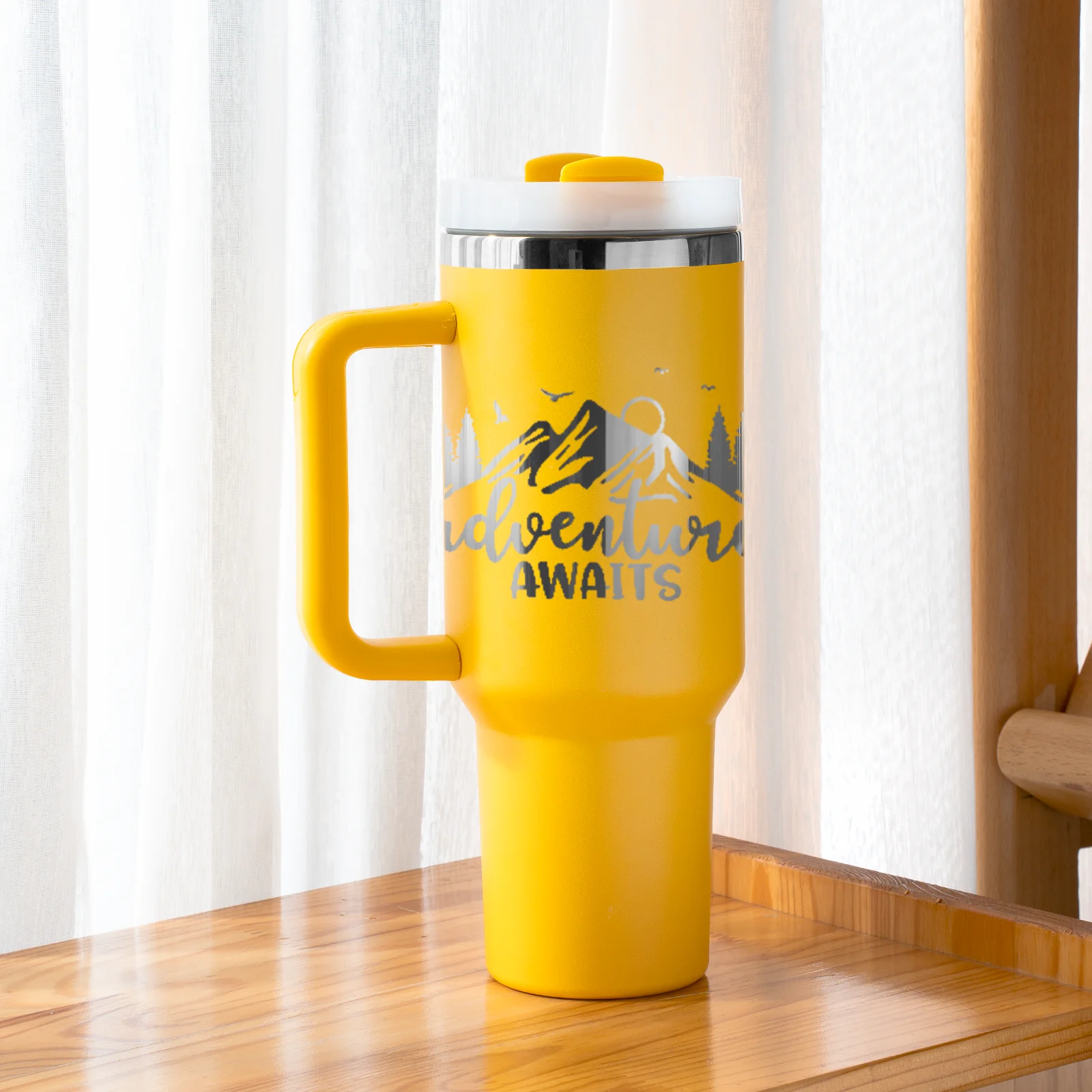 Stainless Steel Tumbler with Handle (40oz) - Image 37