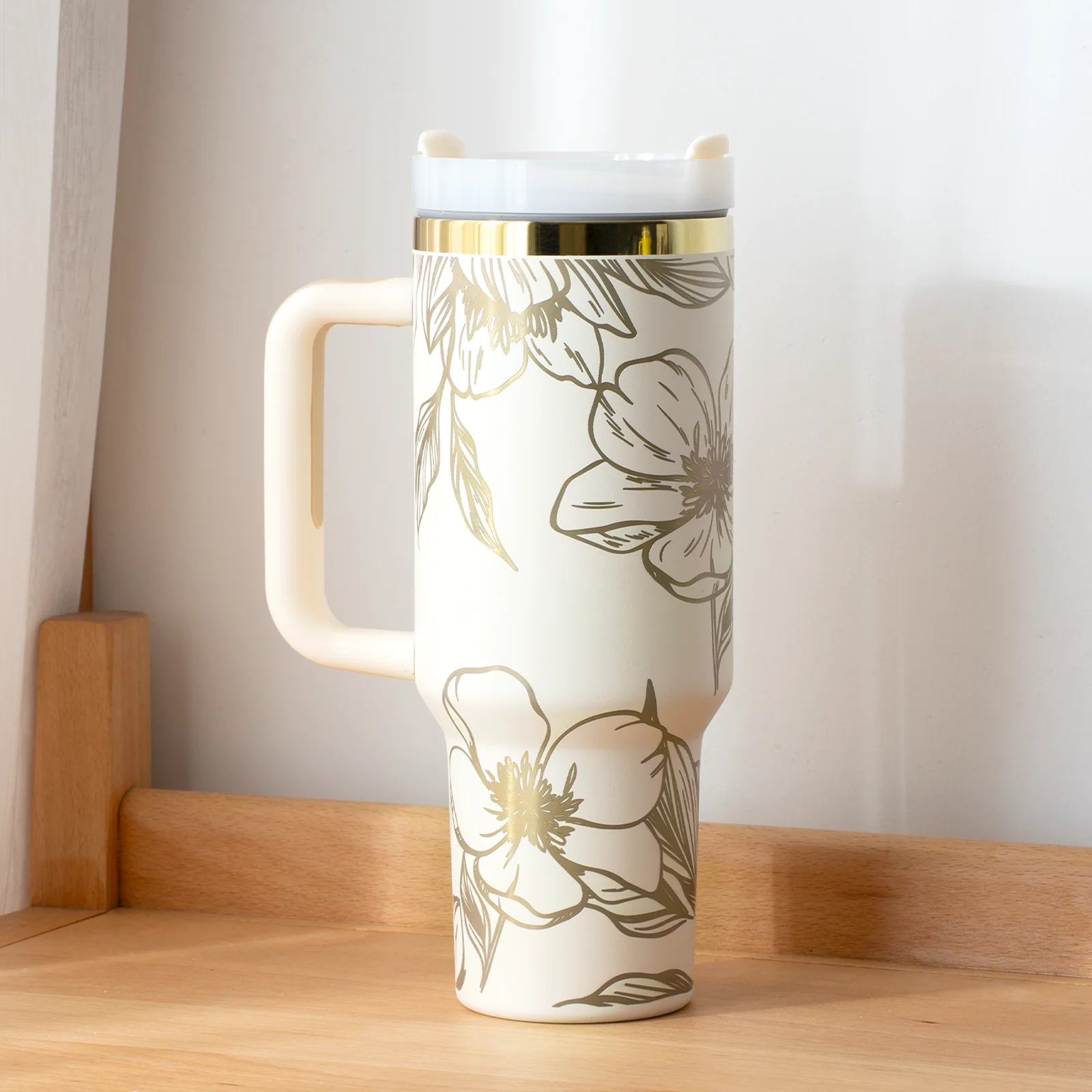 Stainless Steel Tumbler with Handle (40oz) - Image 9