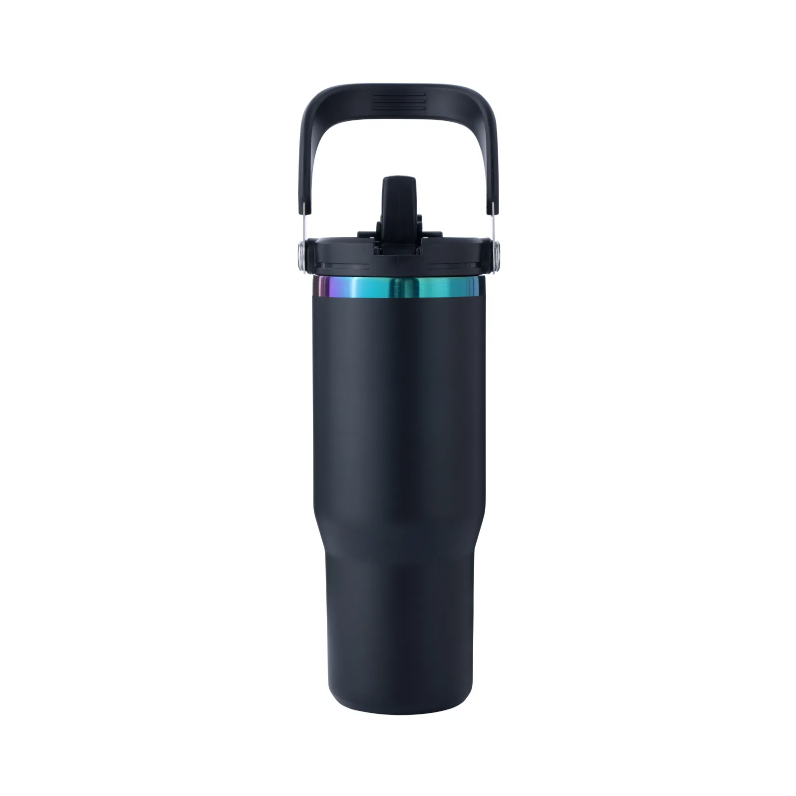 Stainless Steel Tumbler with Handle and Straw (30oz) - Image 2