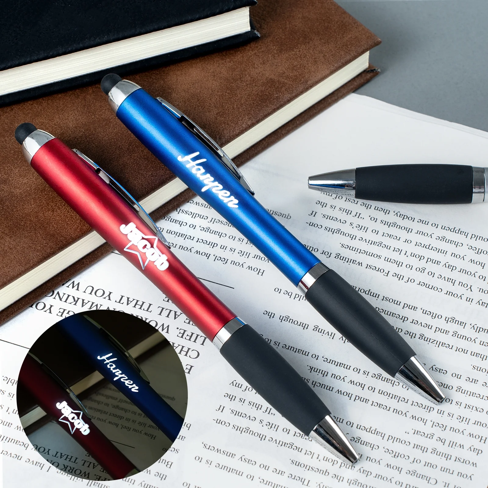 Stylus Ballpoint Pens With LED Light (10pcs) - Image 2