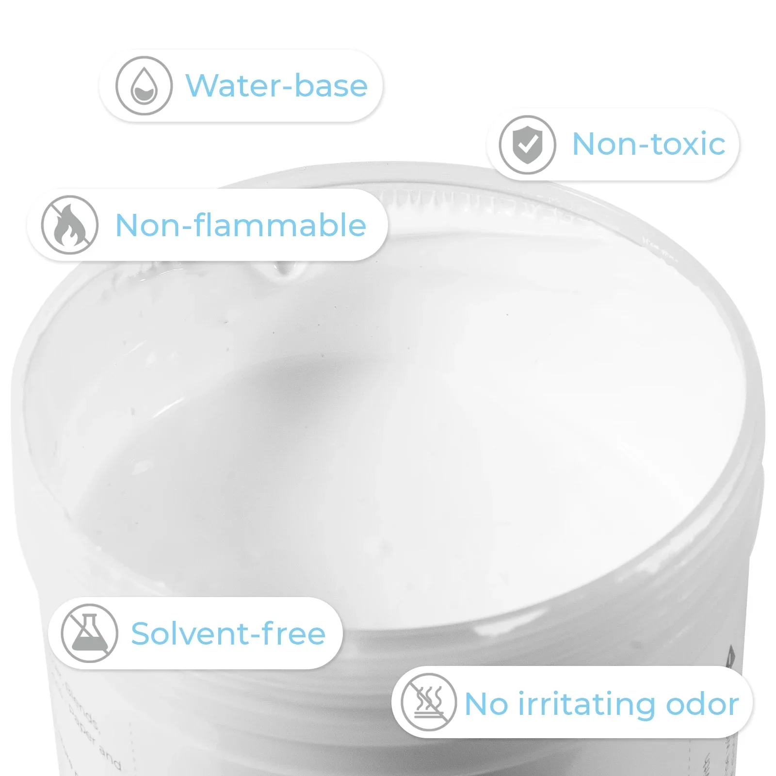 White Acrylic Screen Printing Ink (16oz) - Image 3