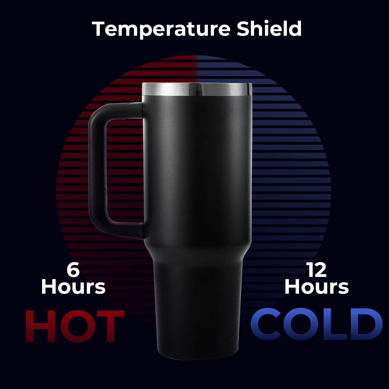 White to Silver Stainless Steel Tumbler with Removable Handle (1,18 L) - Image 9
