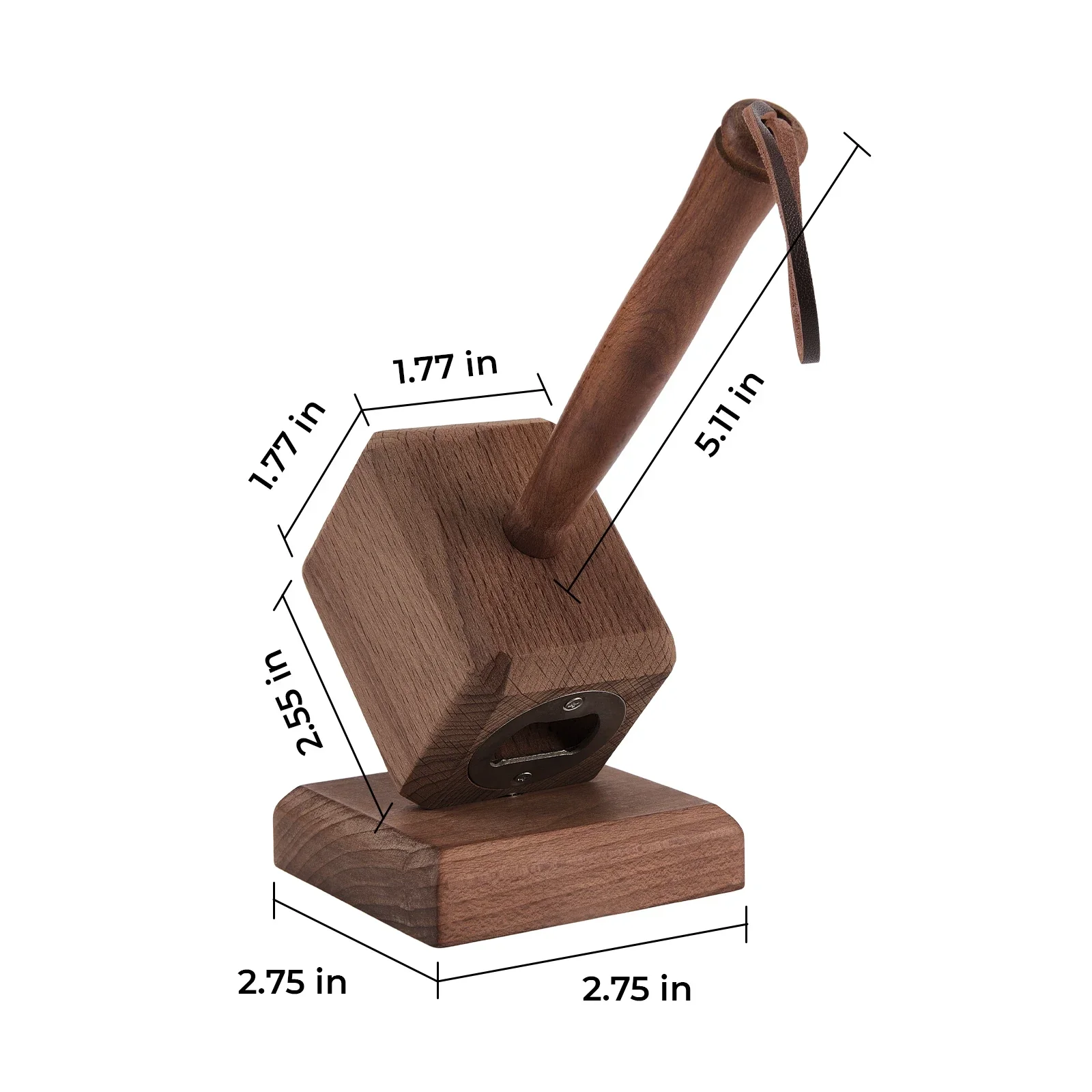 Wooden Hammer Bottle Opener (1pcs) - Image 3