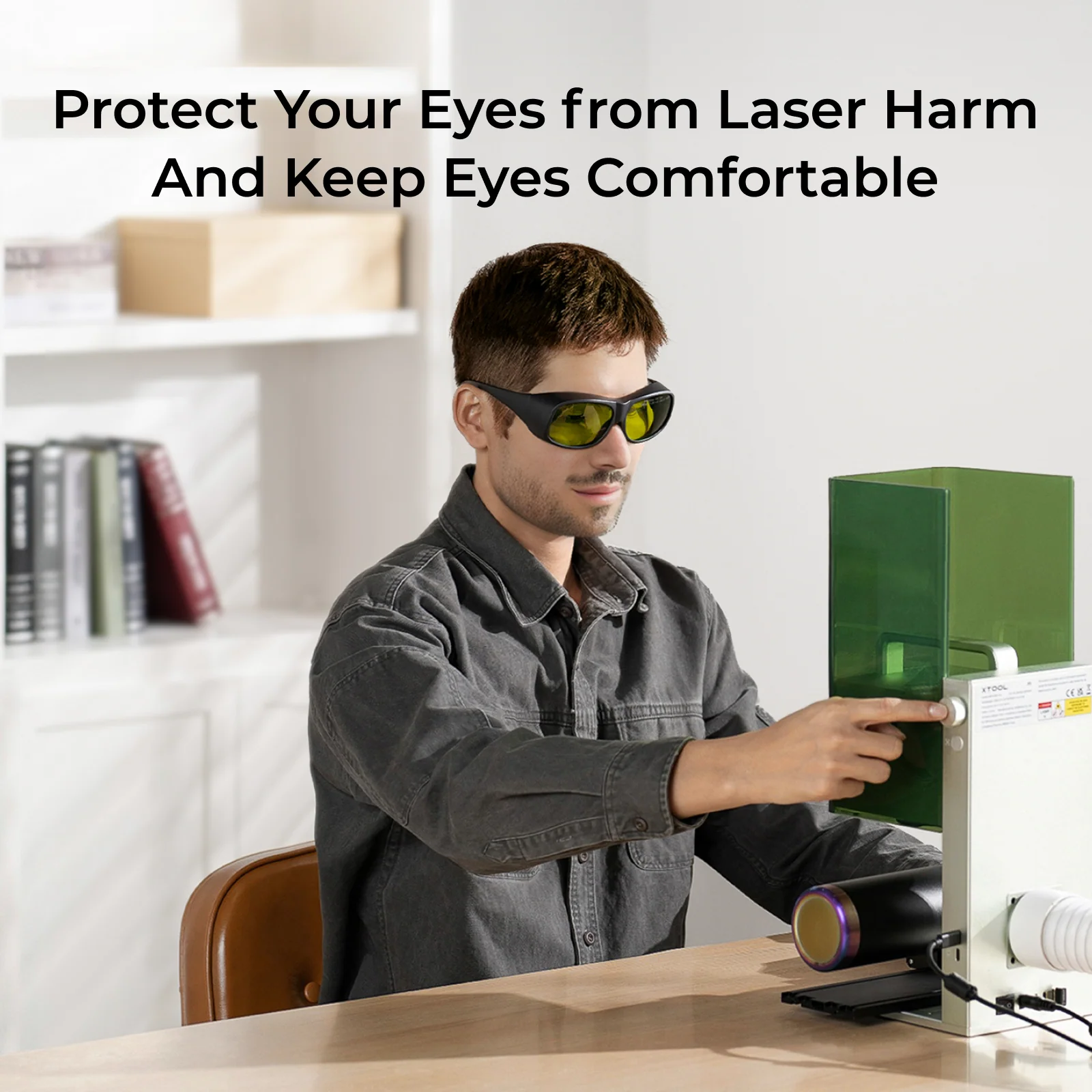 xTool Laser Safety Goggles for 316nm-450nm & 900nm-1080nm Lasers - Image 2