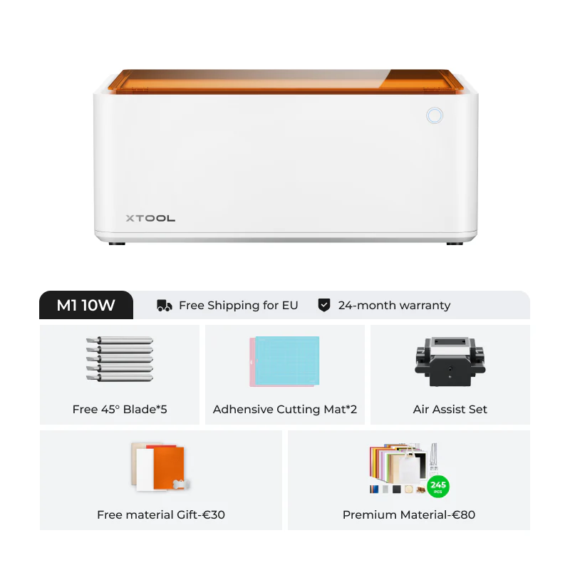 [Refurbished] xTool M1 10W Smart 2-in-1 Laser Engraver and Vinyl Cutter - Image 6