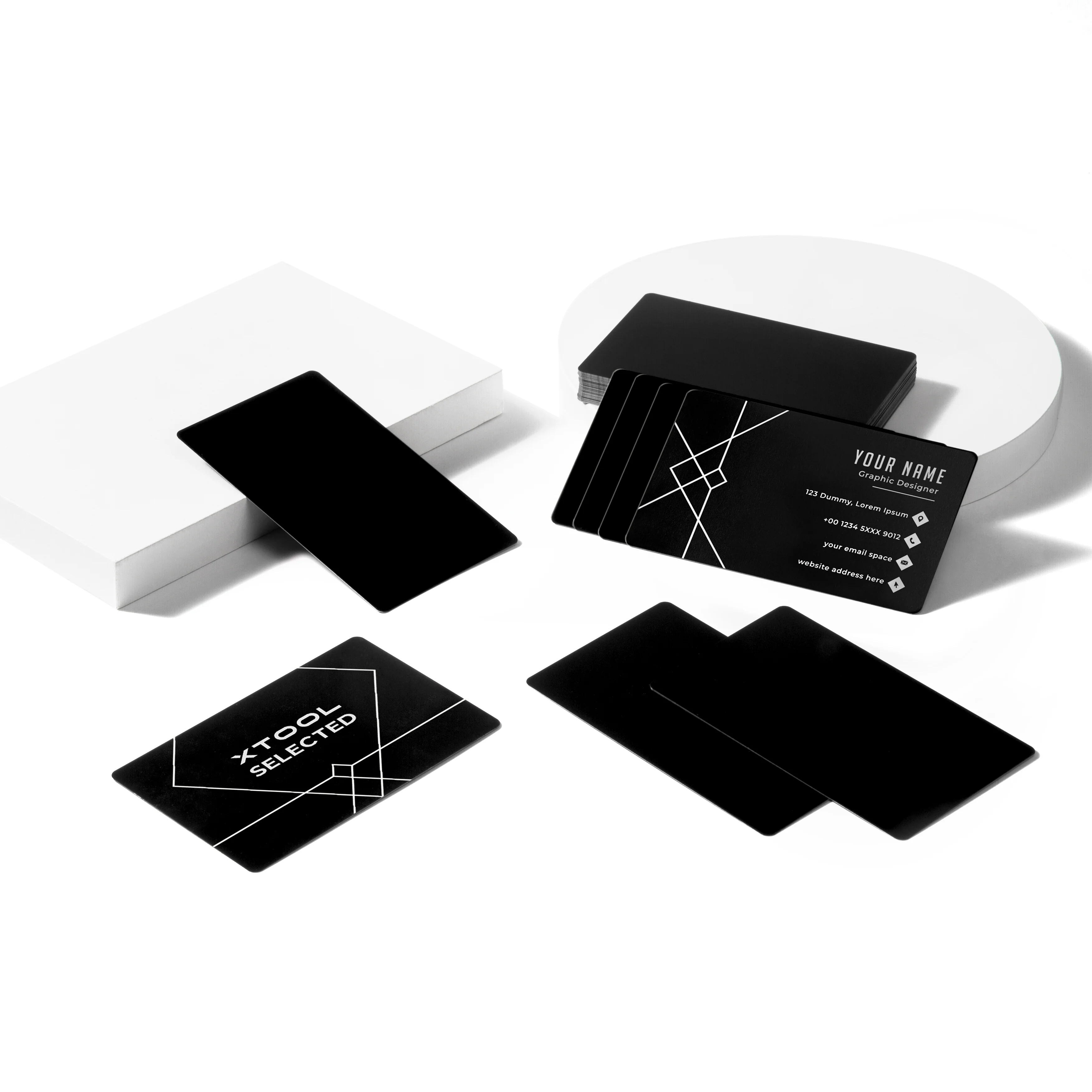 Black Metal Business Cards (60pcs) - Image 4