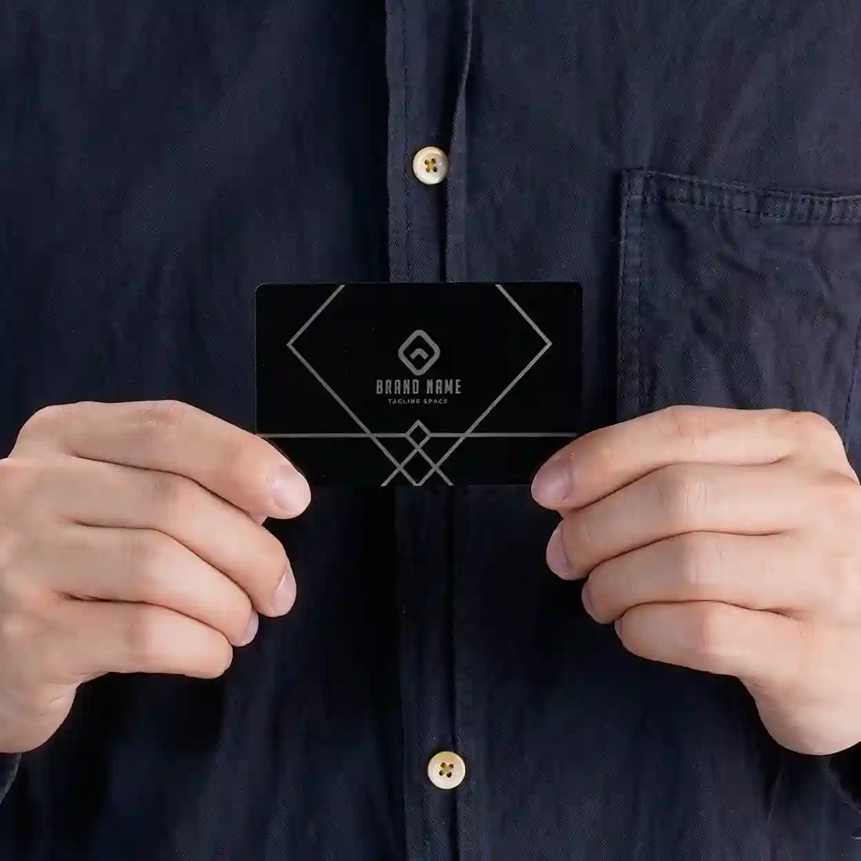 Black Metal Business Cards (60pcs) - Image 5
