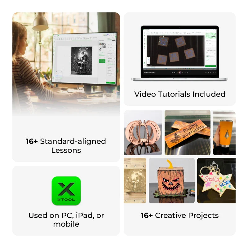 xTool P2/P2S Laser Material Education Package - Image 2